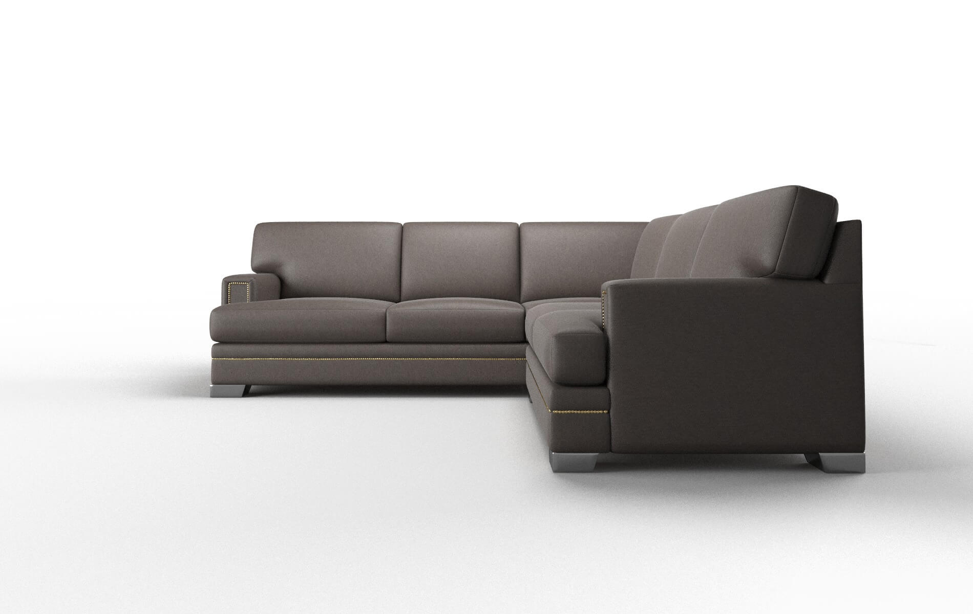 Barcelona Cosmo Chocolate Sectional metal legs 5