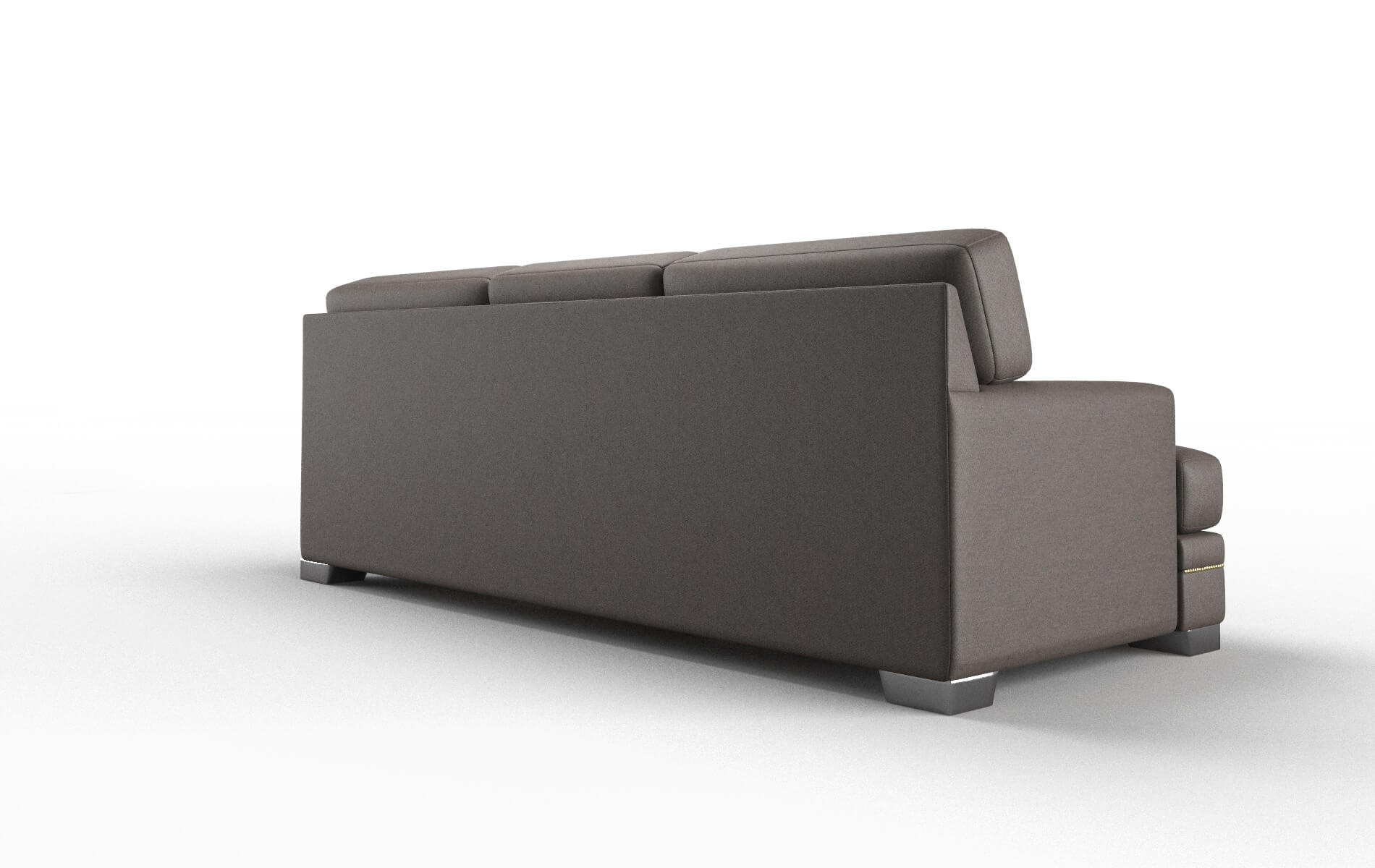 Barcelona Cosmo Chocolate Sofa metal legs 5