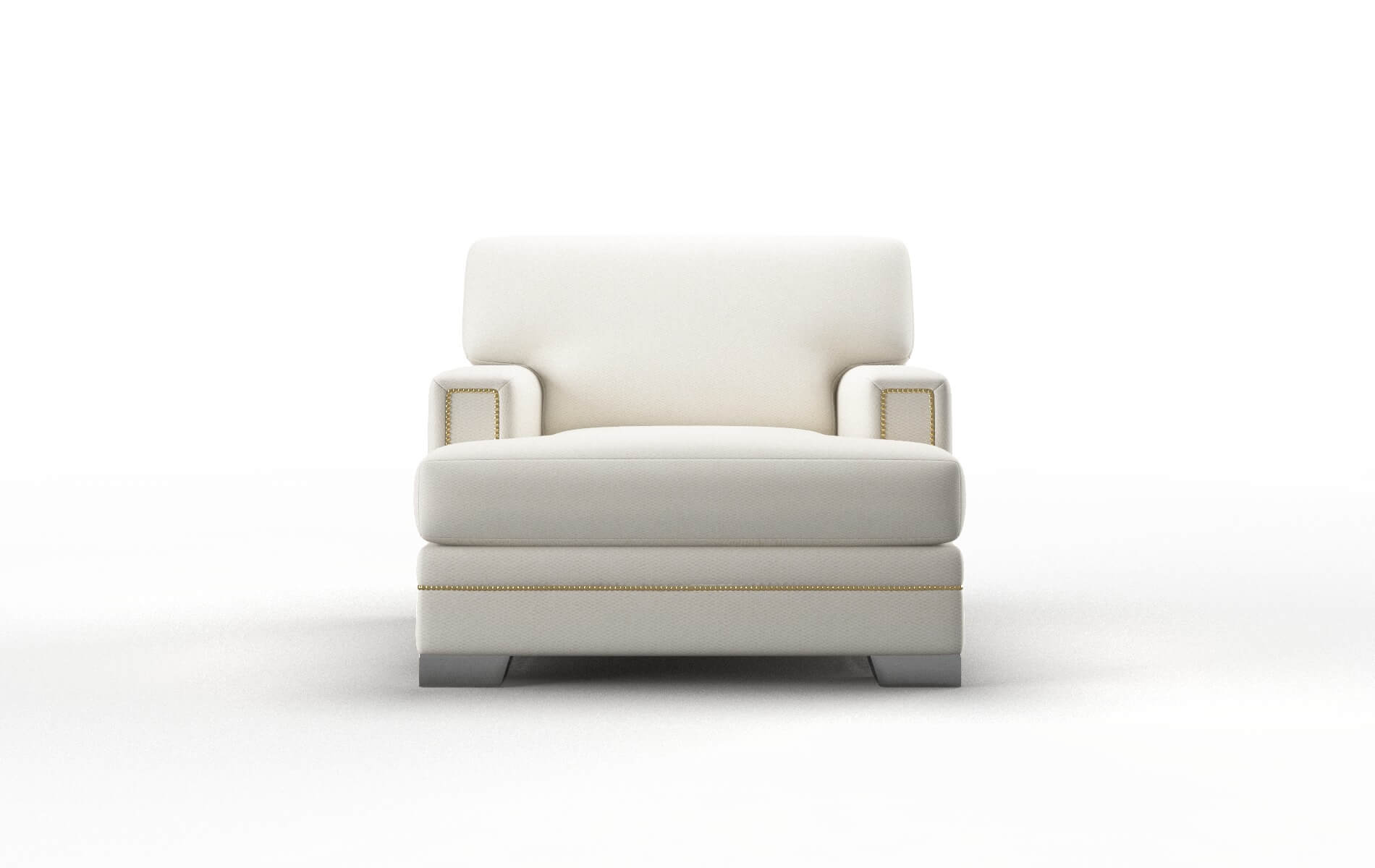 Barcelona Cosmo ivory Chair Metal Legs  1