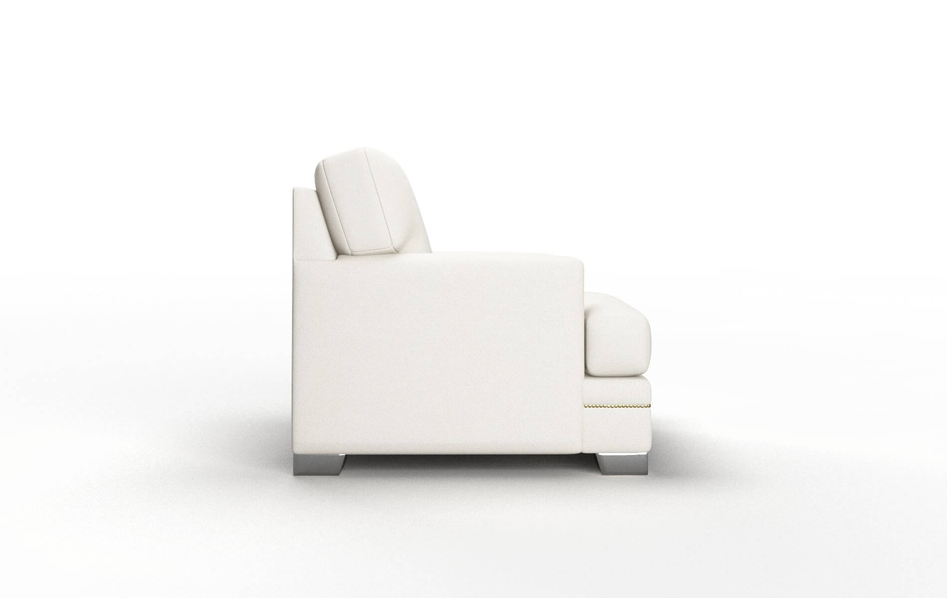 Barcelona Cosmo Ivory Chair metal legs 3