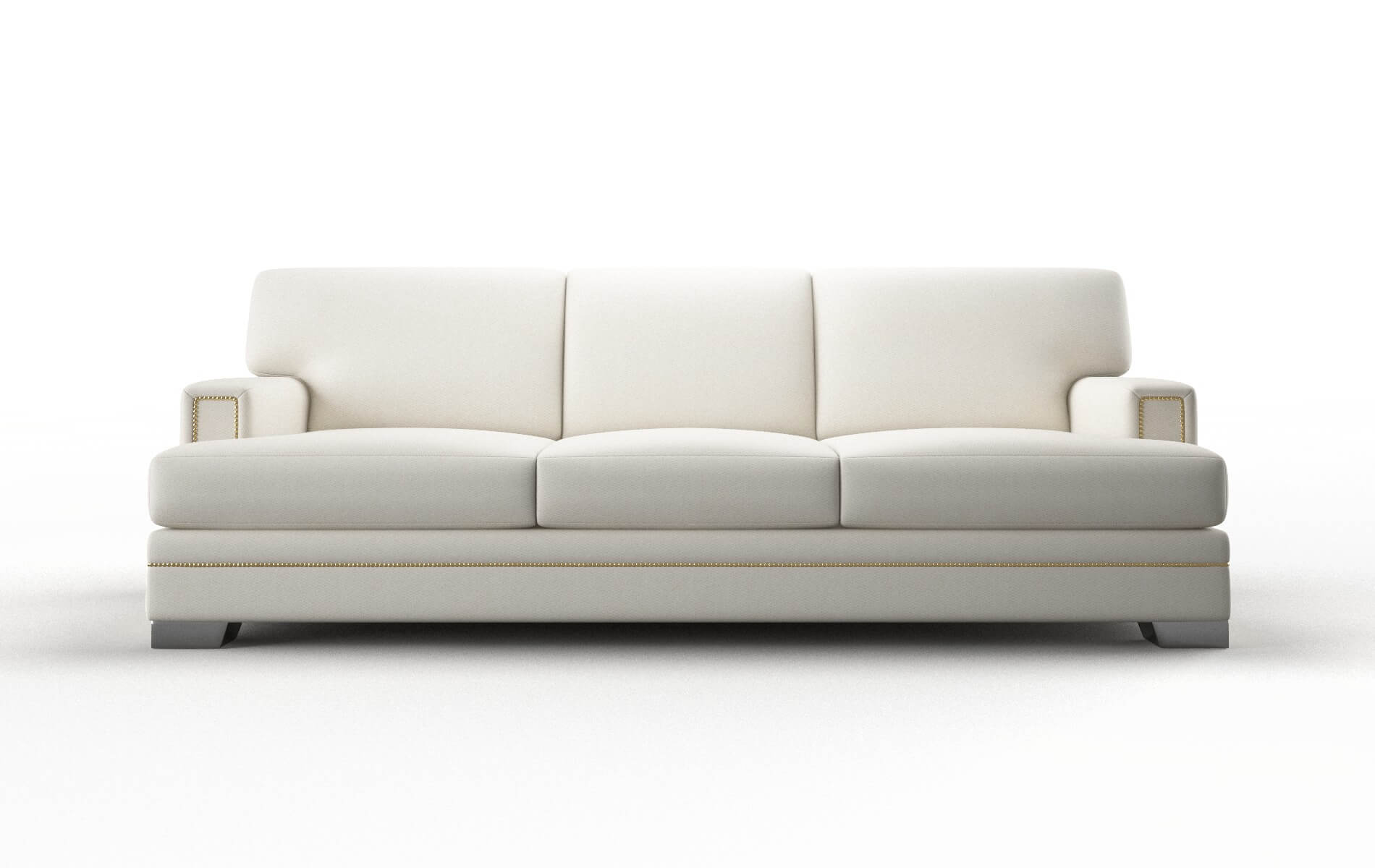 Barcelona Cosmo Ivory Sofa metal legs 1