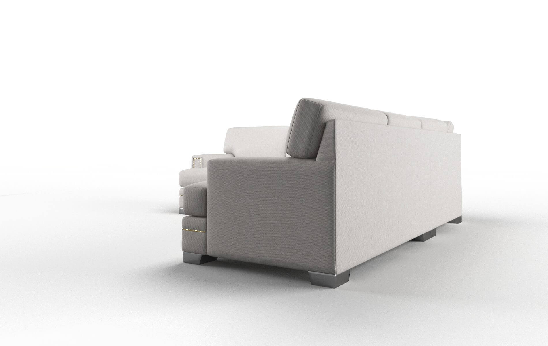 Barcelona Cosmo Silver Sectional metal legs 4