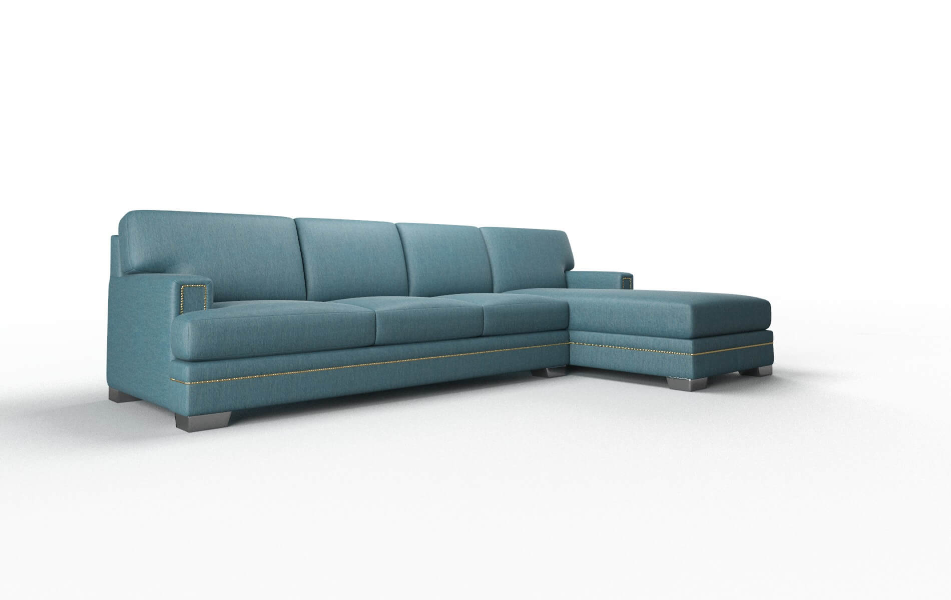 Barcelona Cosmo Teal Panel metal legs 2