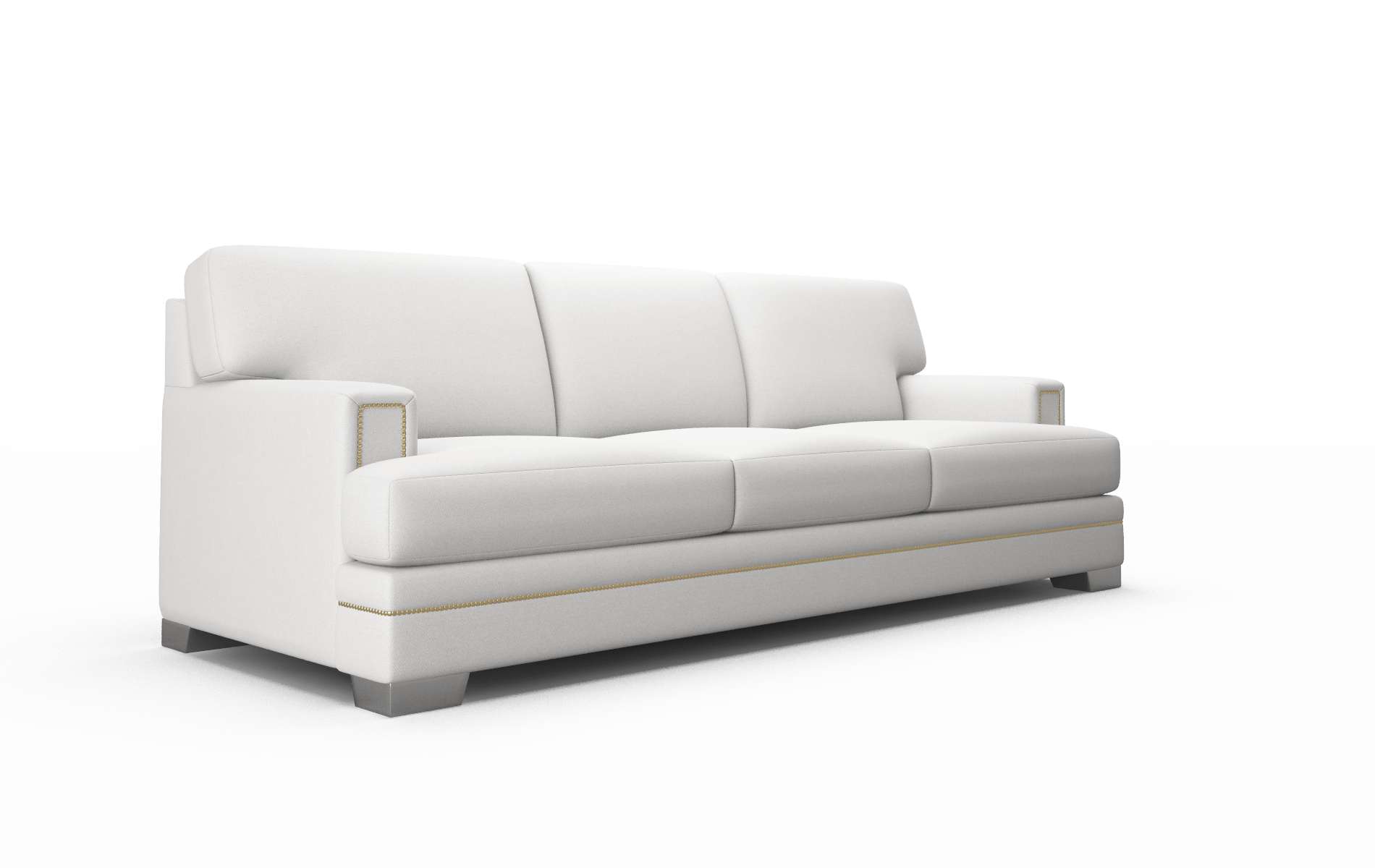 Barcelona Dawson Platinum Sofa metal legs 2