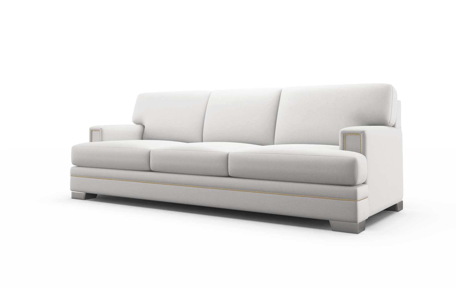 Barcelona Dawson Platinum Sofa metal legs 4