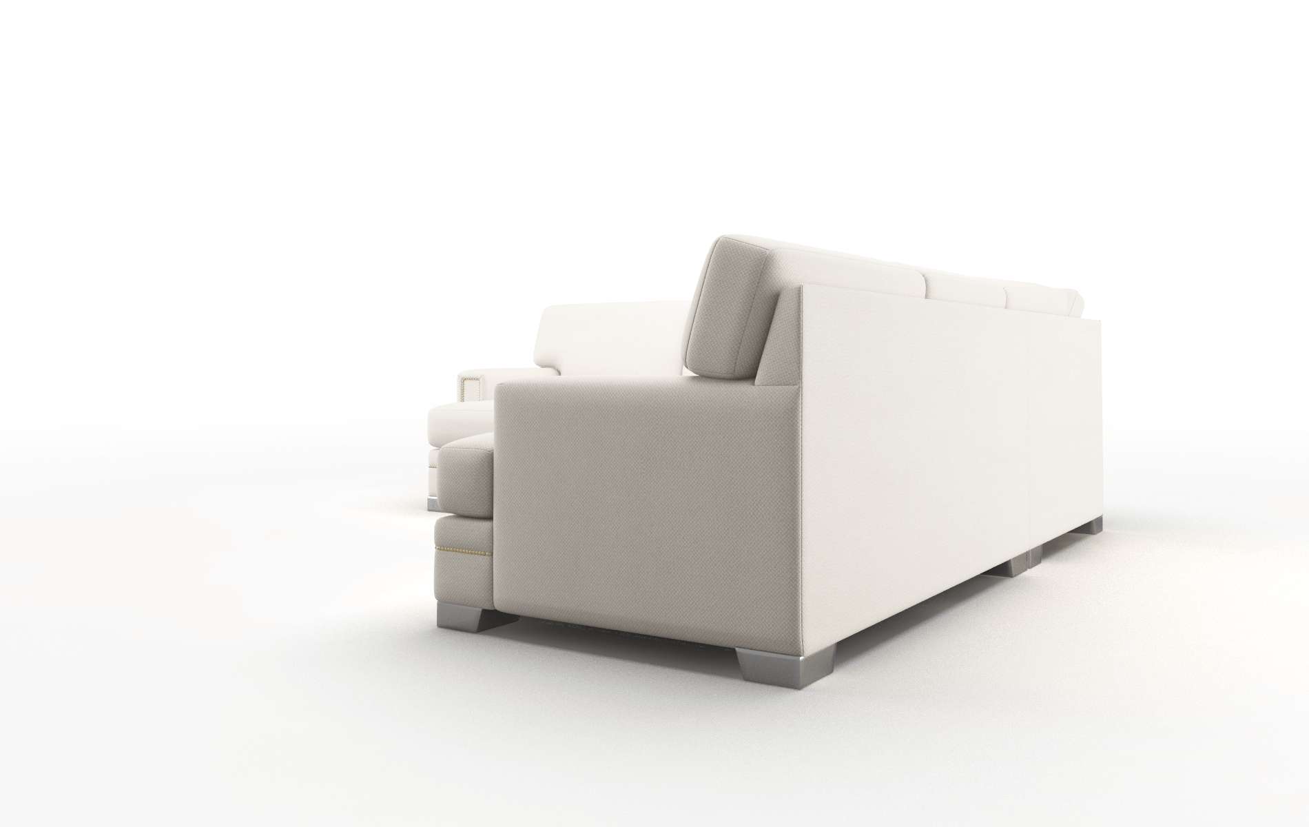 Barcelona Dawson Sand Sectional metal legs 4