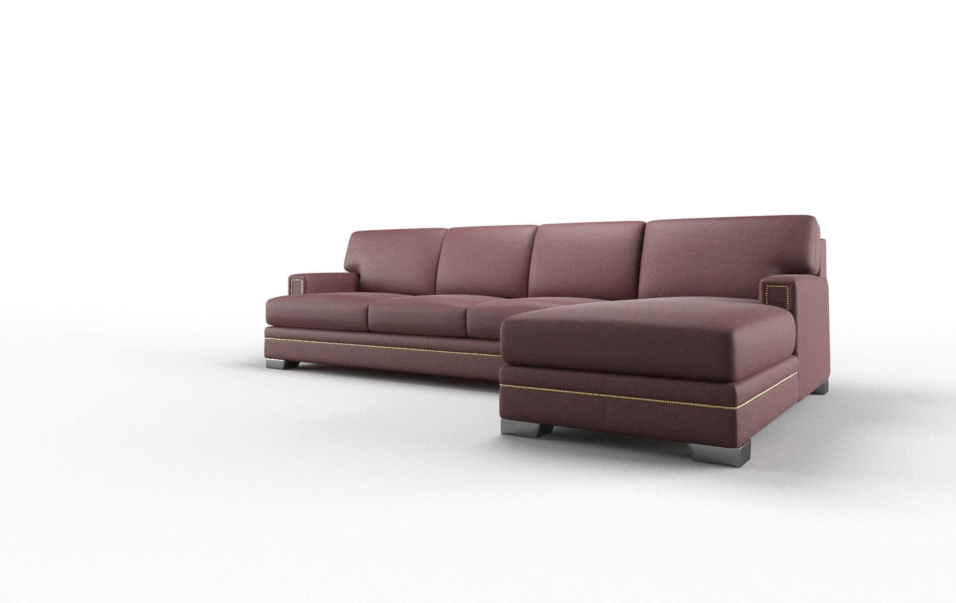 Barcelona Derby Berry Panel metal legs 4