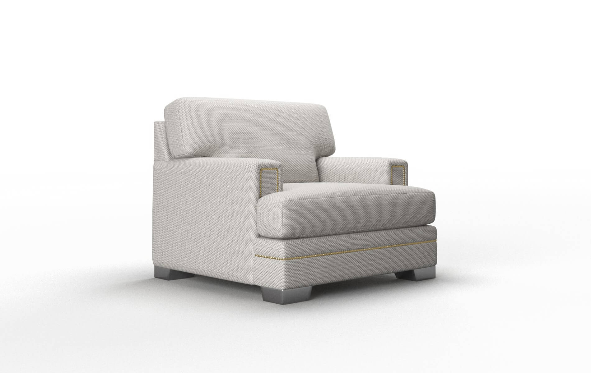 Barcelona Derby Grey Chair metal legs 2