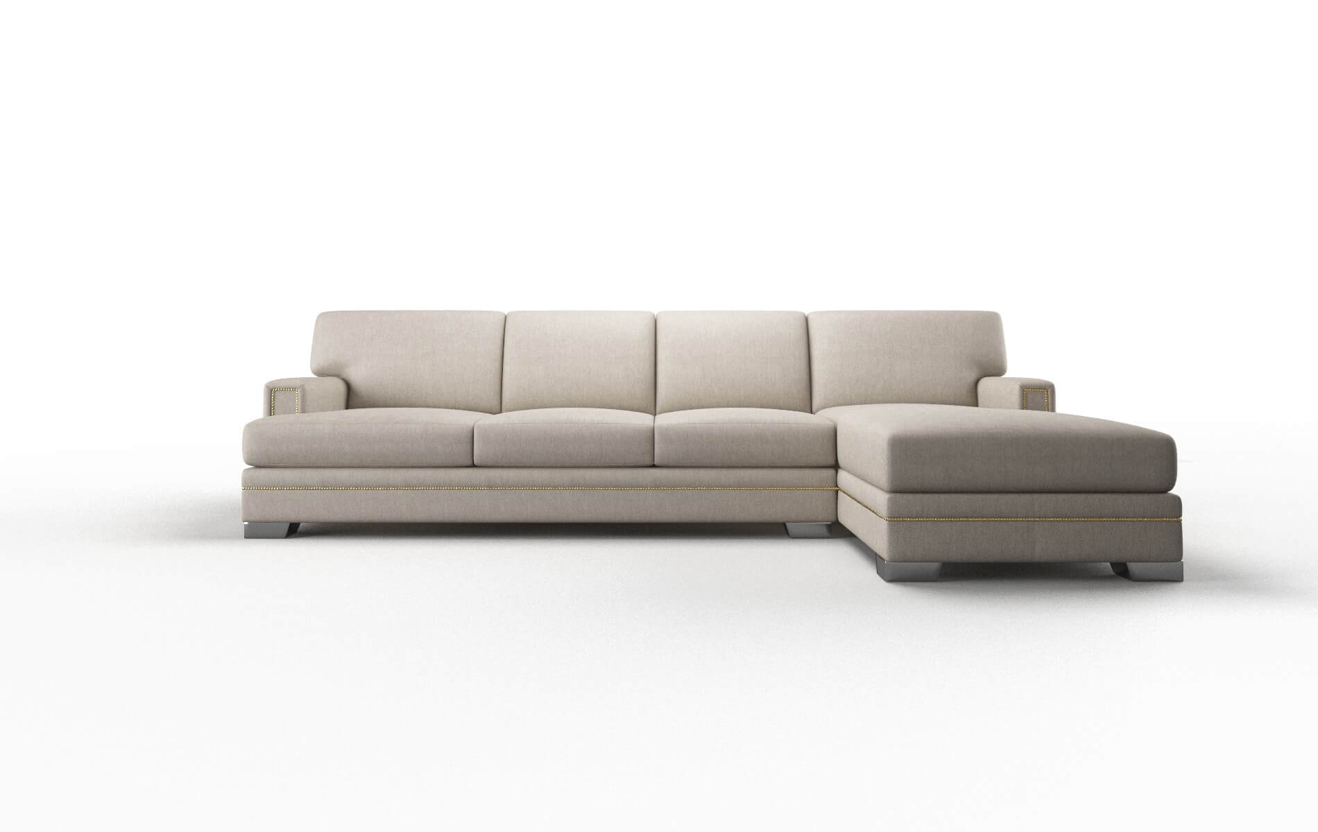 Barcelona Derby Linen Panel metal legs 1