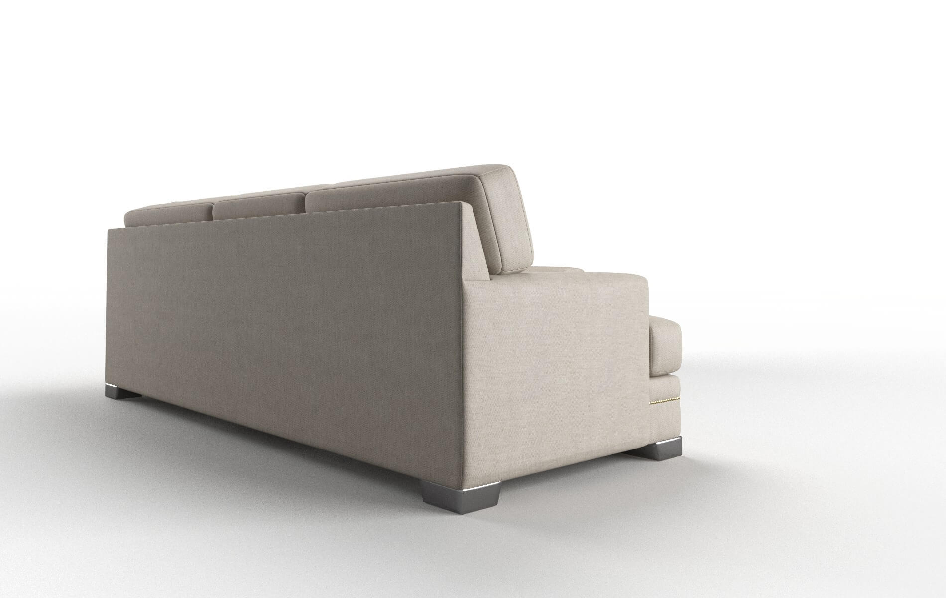 Barcelona Derby Linen Sectional metal legs 3