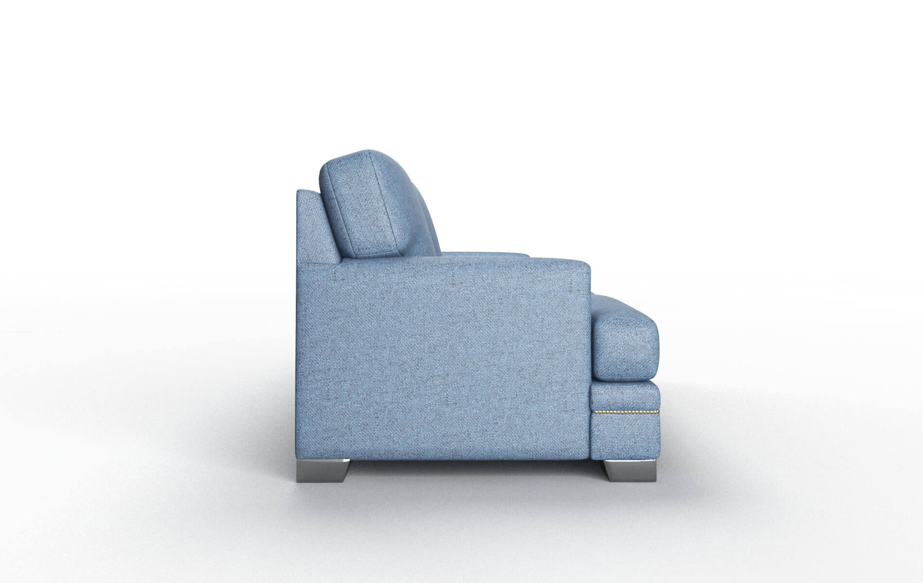 Barcelona Derby Navy Sofa metal legs 3