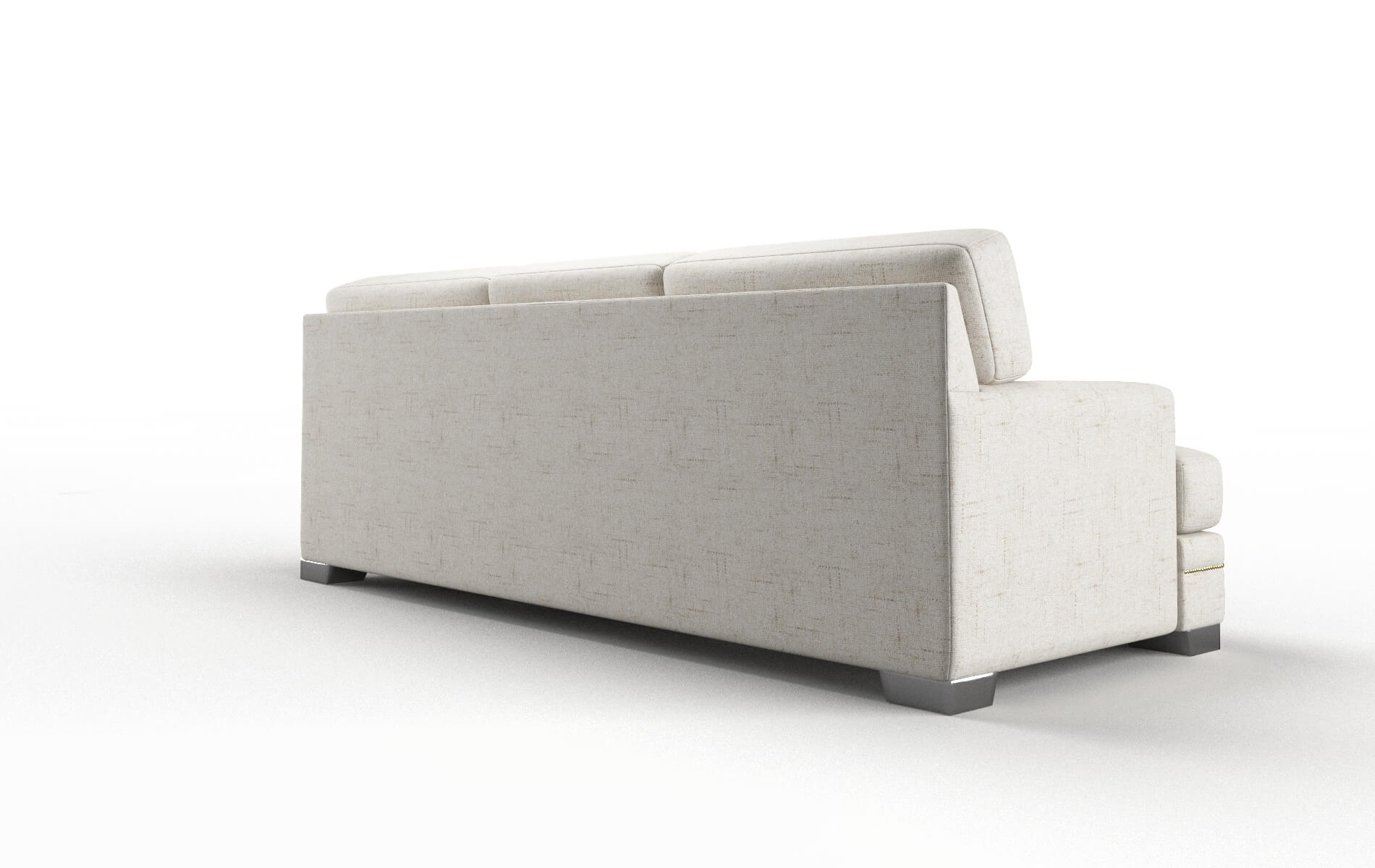 Barcelona Derby Taupe Sofa metal legs 5