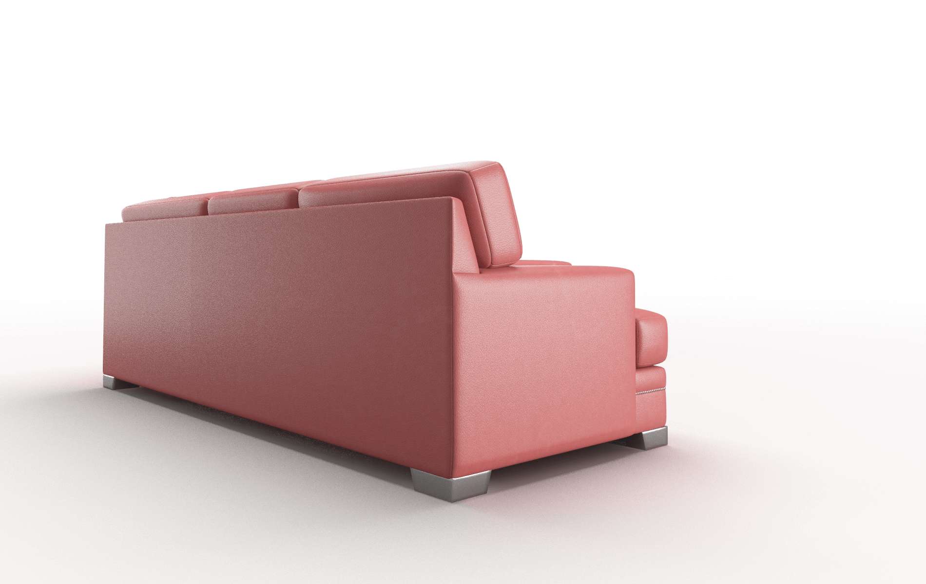 Barcelona Dillion Cordovan Sectional metal legs 3