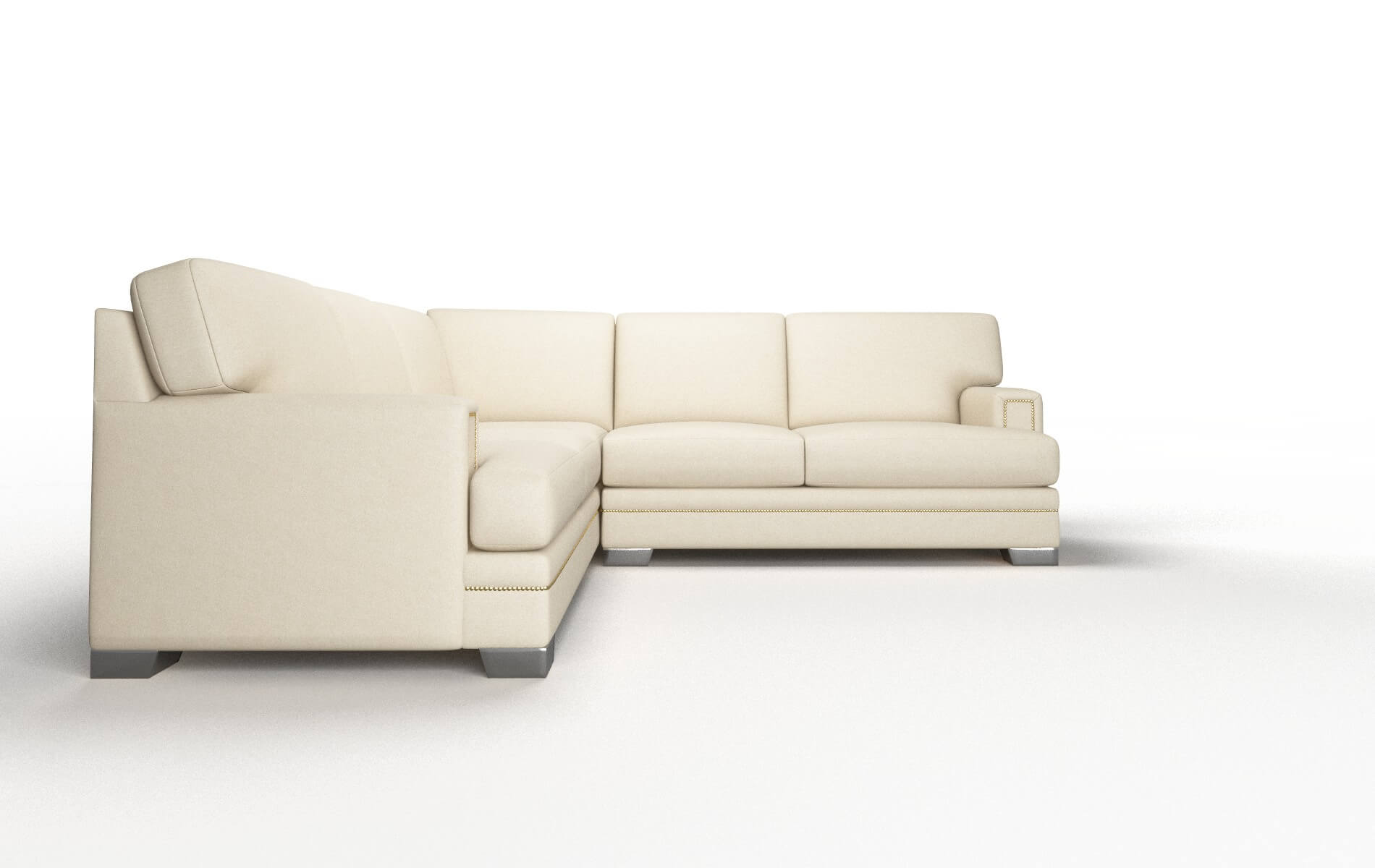 Barcelona Dream_d Almond Sectional metal legs 2