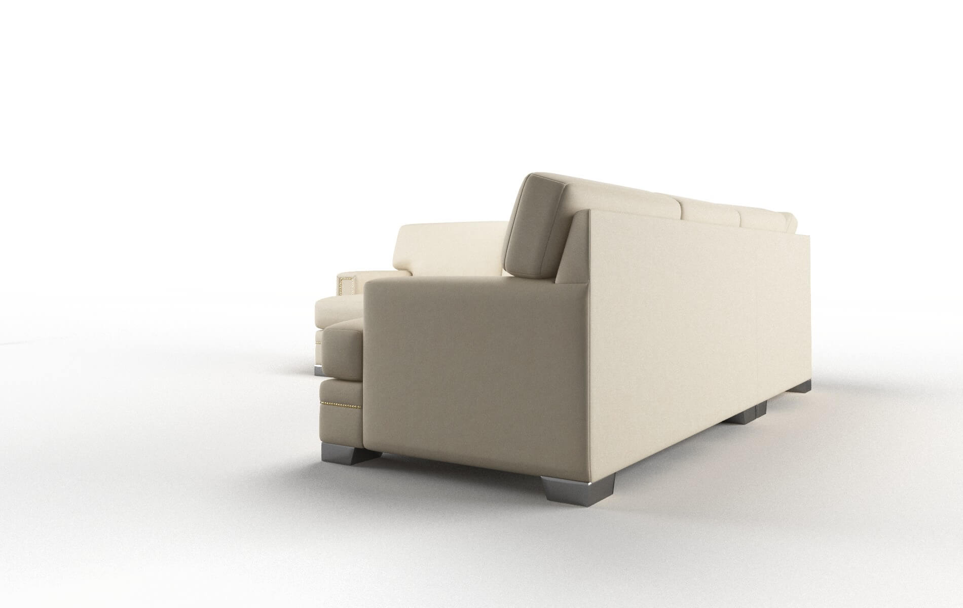 Barcelona Dream_d Almond Sectional metal legs 4