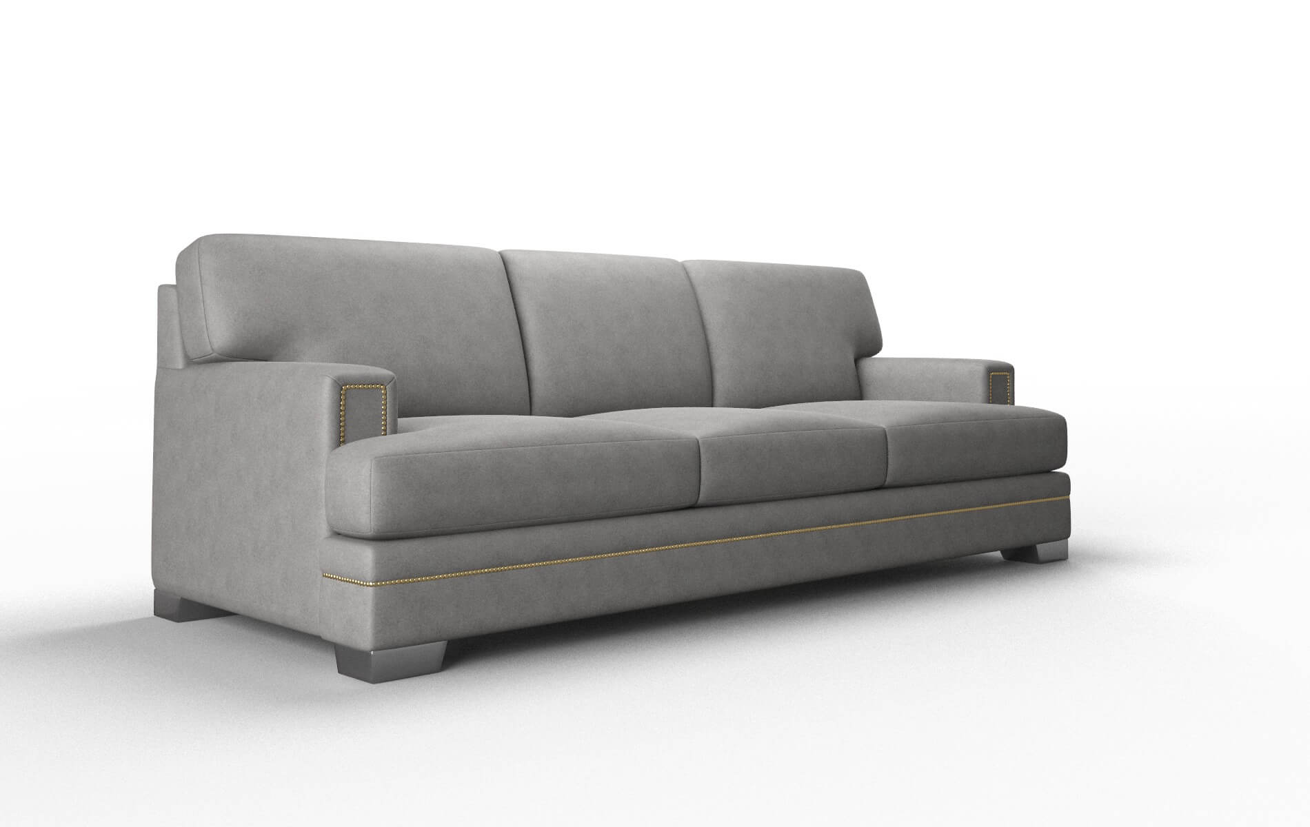 Barcelona Dream_d Charcoal Sofa metal legs 2