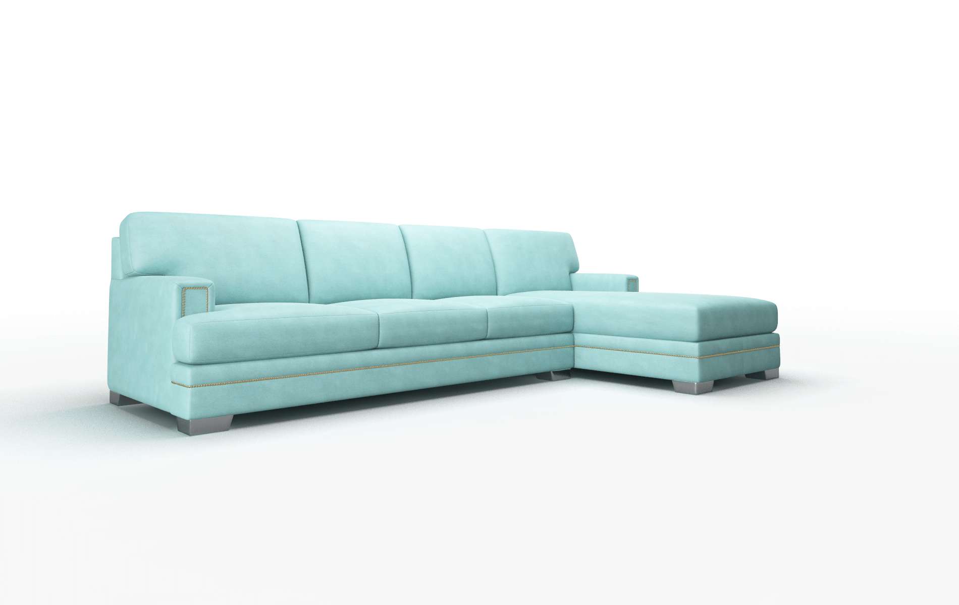 Barcelona Dream_d French_blue Panel metal legs 2