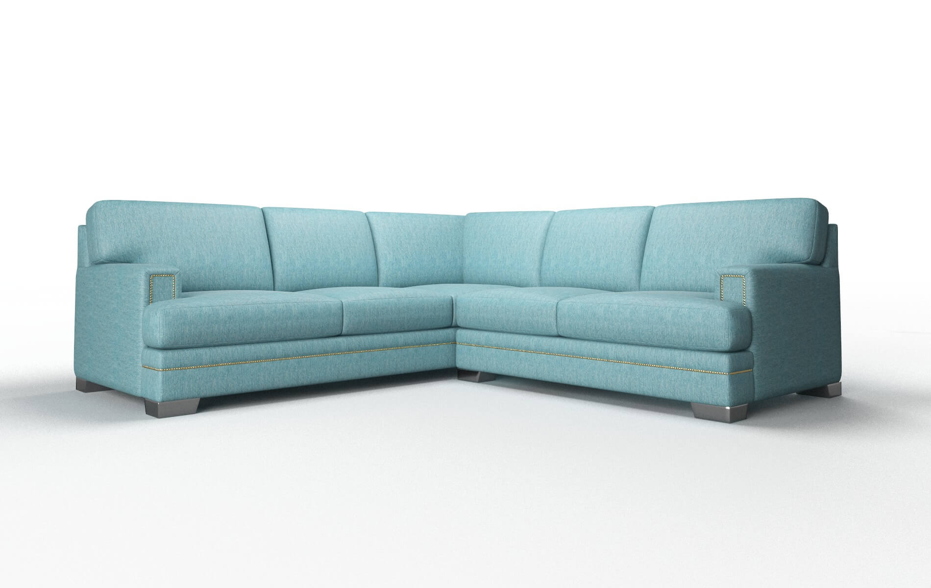 Barcelona Dream_d Peacock Sectional metal legs 1