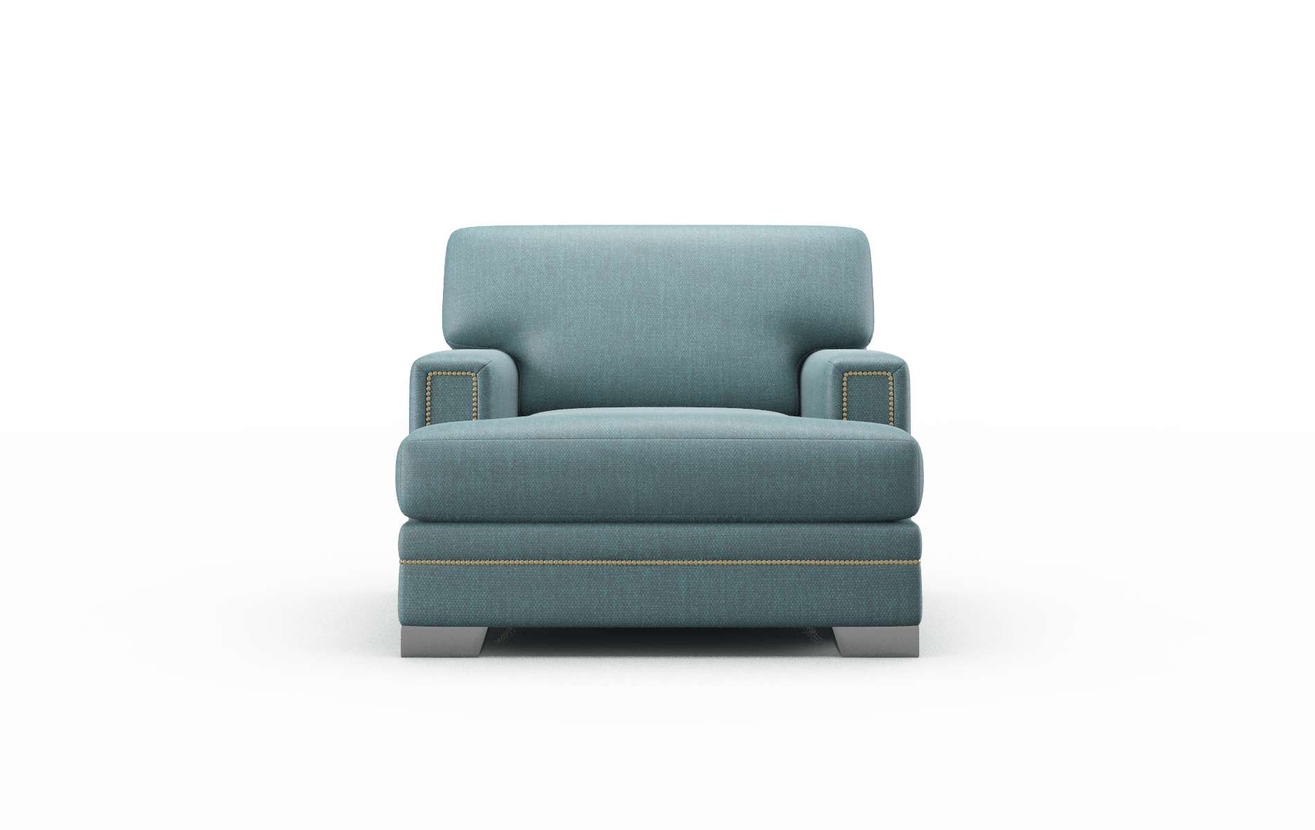 Barcelona Elliot Teal Chair metal legs 1