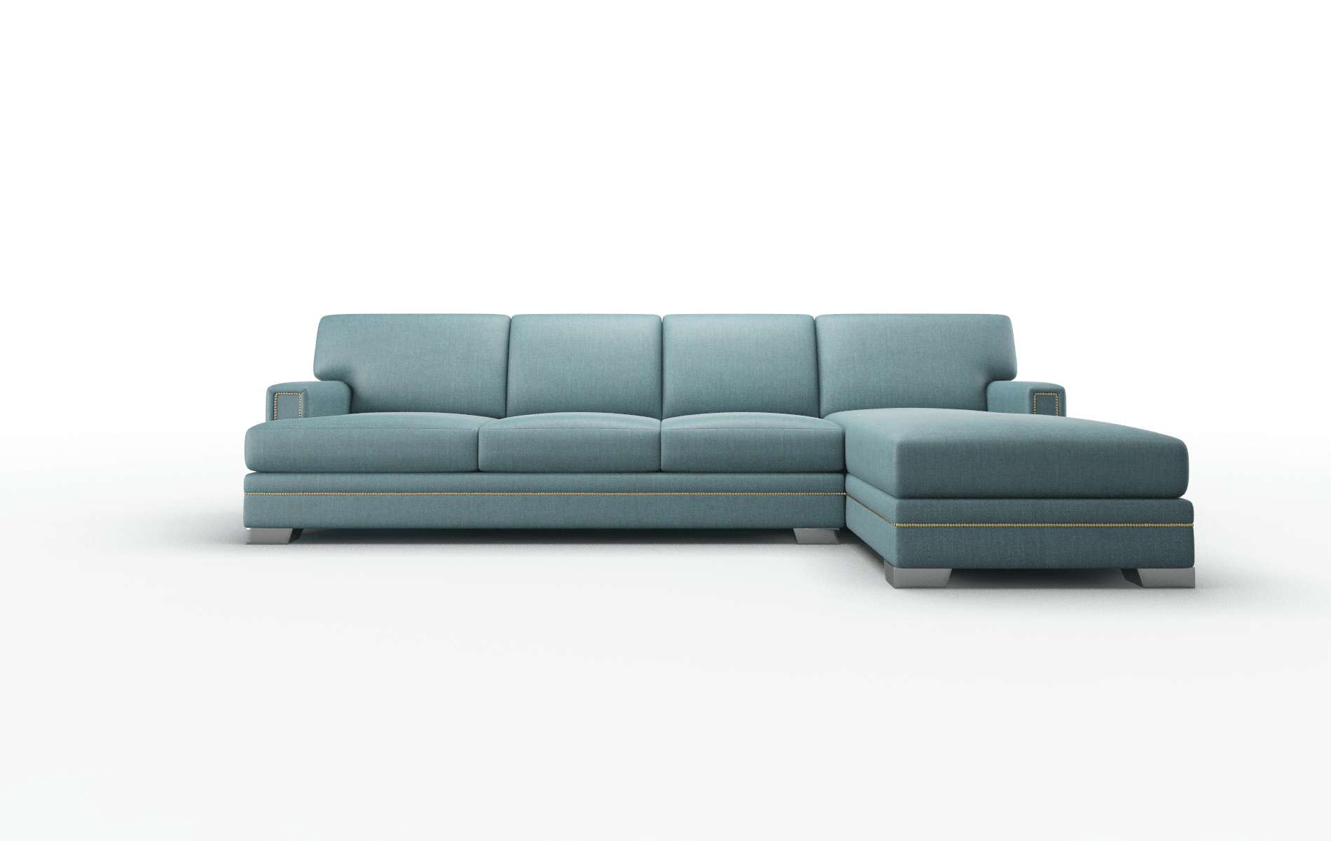 Barcelona Elliot teal Panel Metal Legs  1