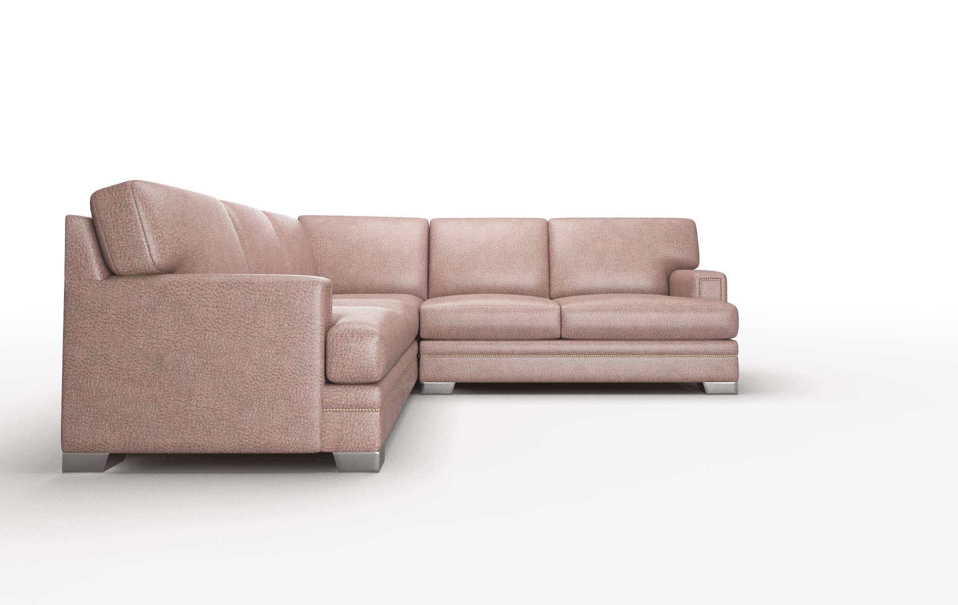 Barcelona Ford Brown Sectional metal legs 2