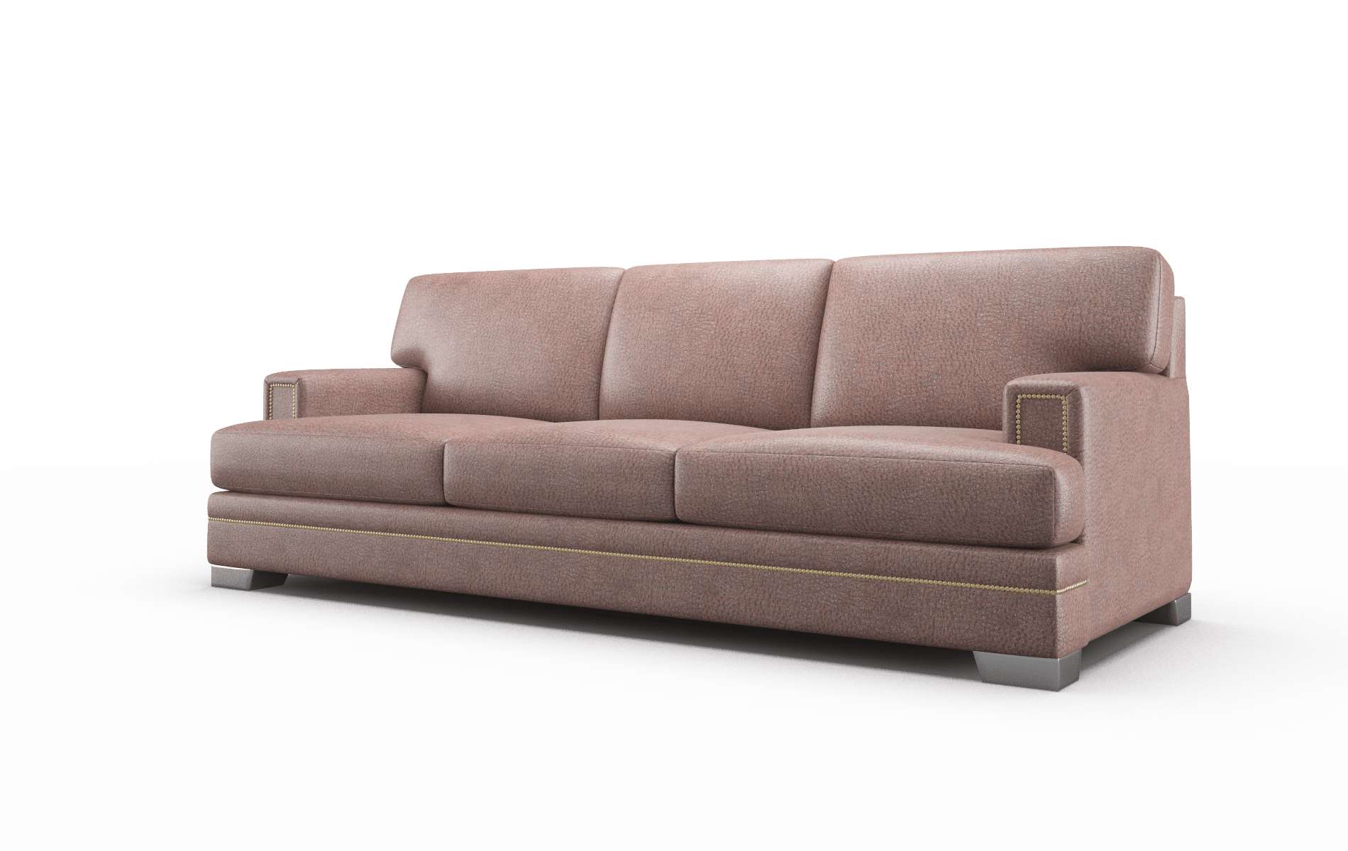 Barcelona Ford Brown Sofa metal legs 4