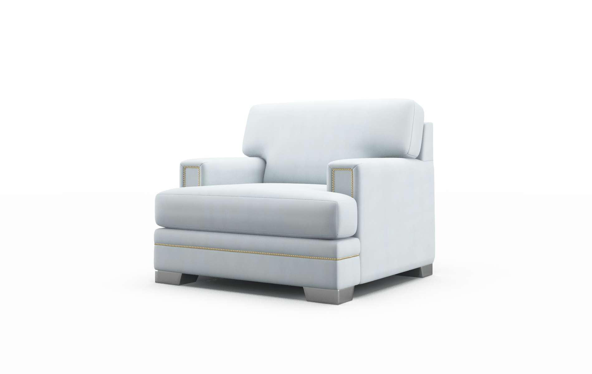 Barcelona Hathaway Aqua Chair metal legs 4