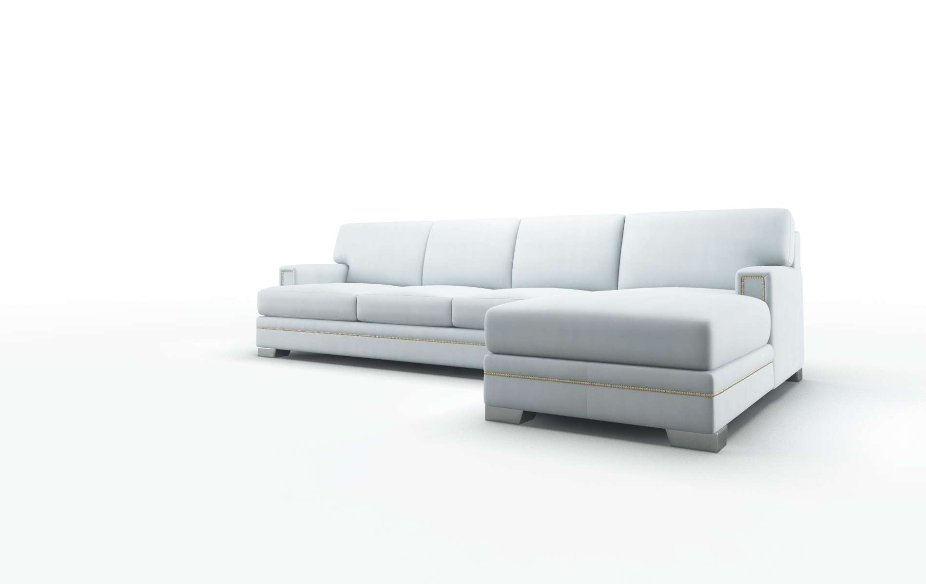 Barcelona Hathaway Aqua Panel metal legs 4