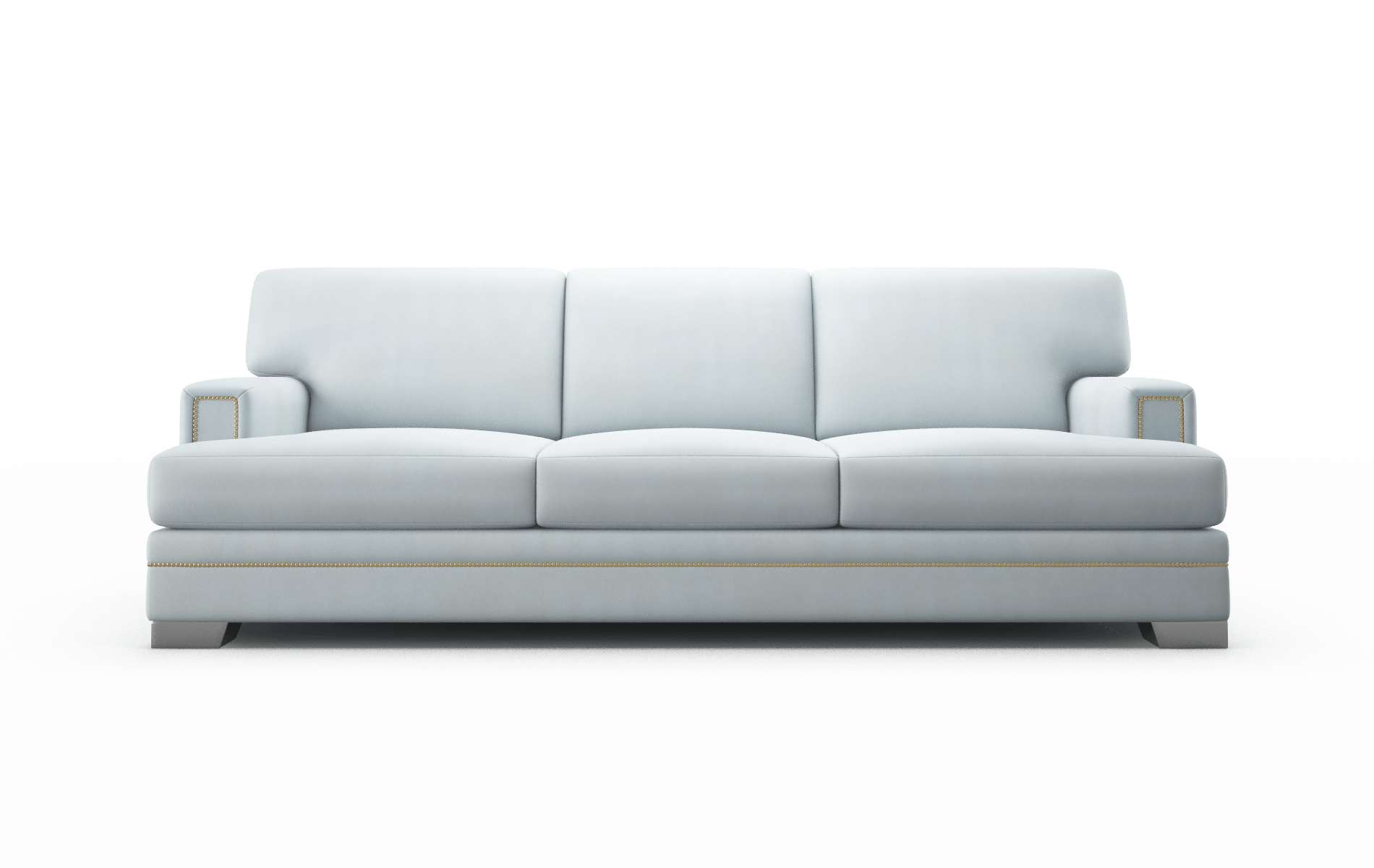 Barcelona Hathaway Aqua Sofa metal legs 1