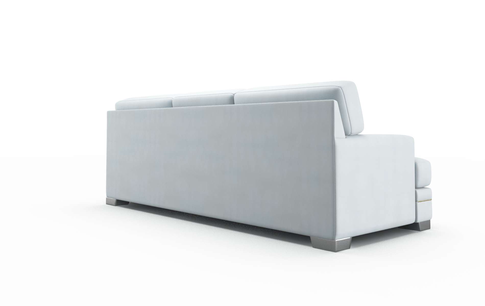 Barcelona Hathaway Aqua Sofa metal legs 5