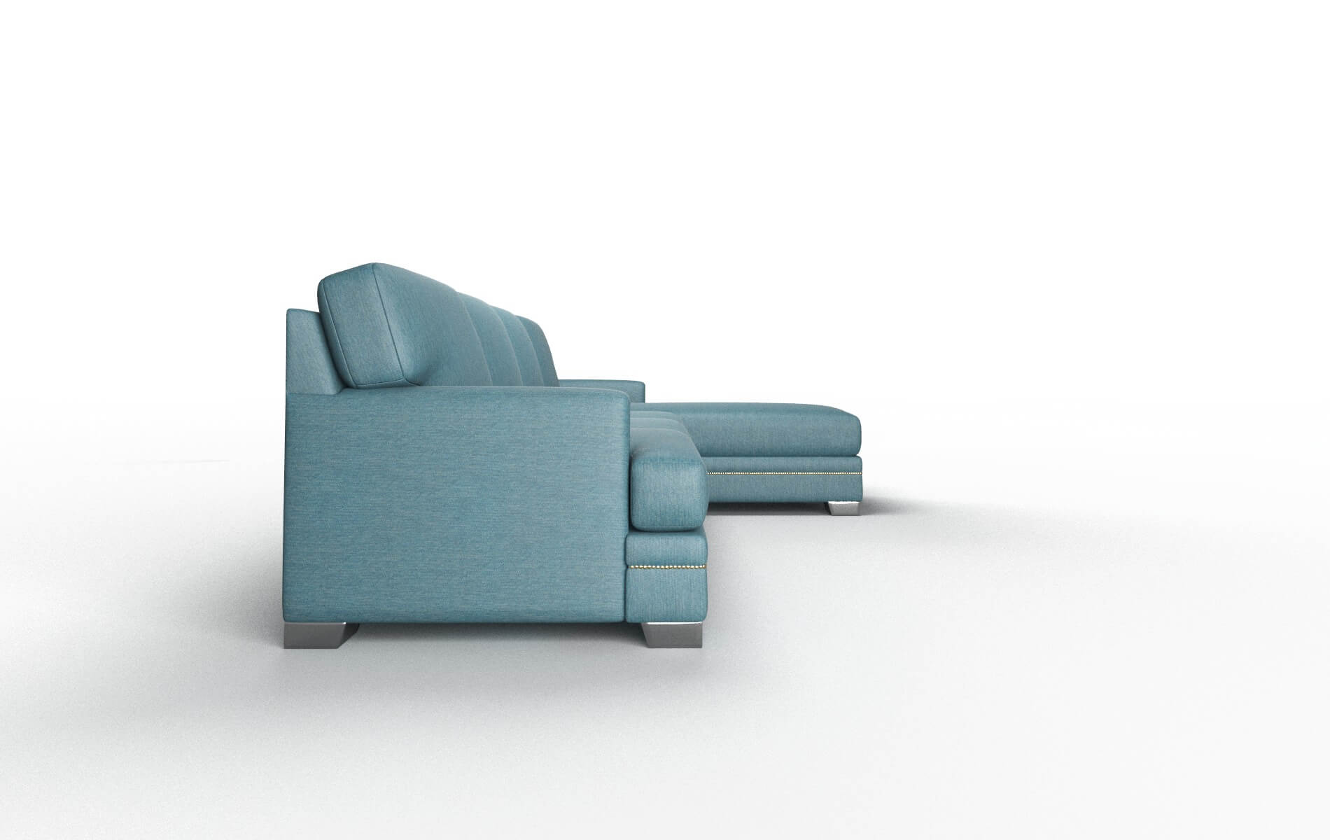 Barcelona Hepburn Teal Panel metal legs 3