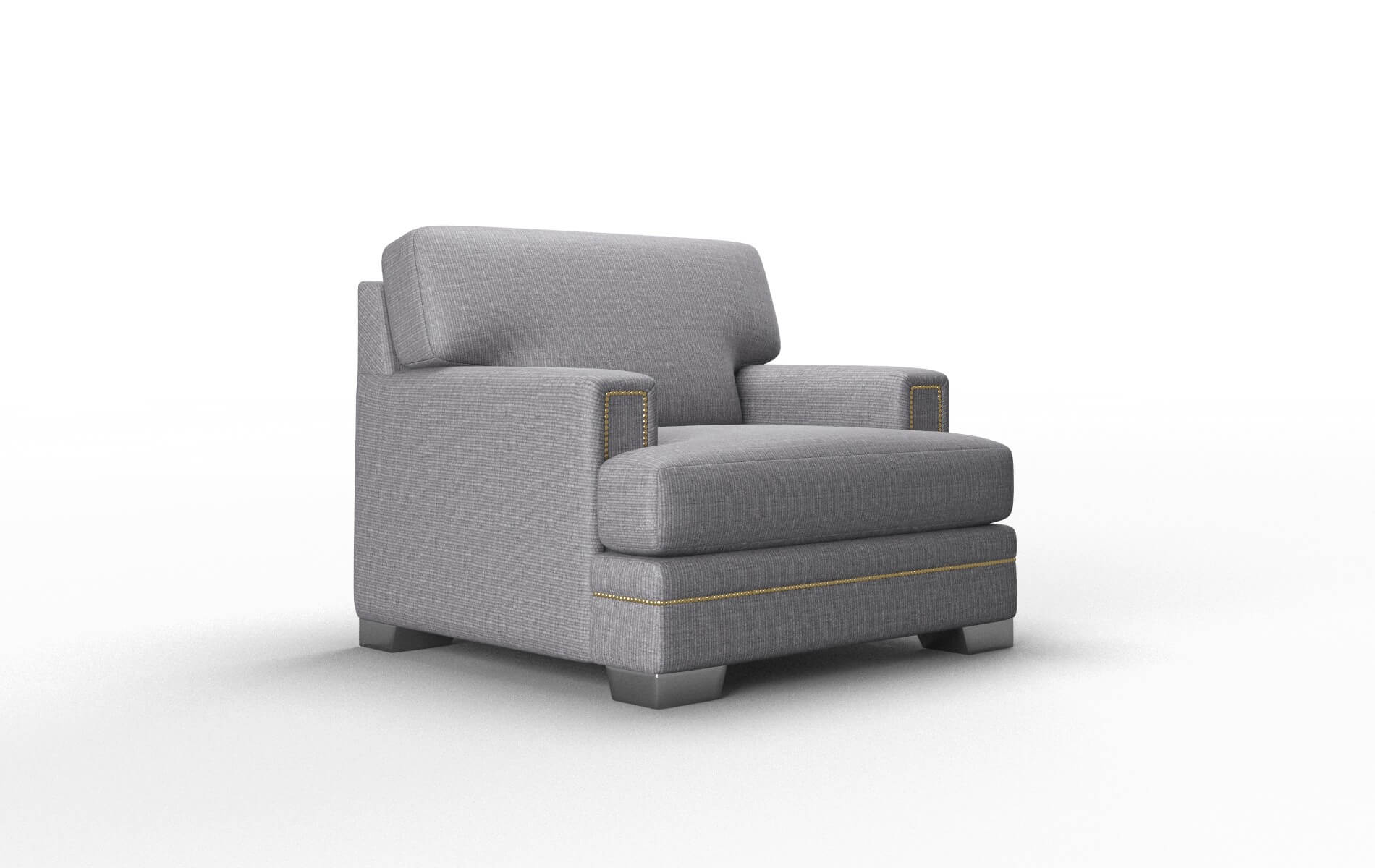 Barcelona Insight Denim Chair metal legs 2