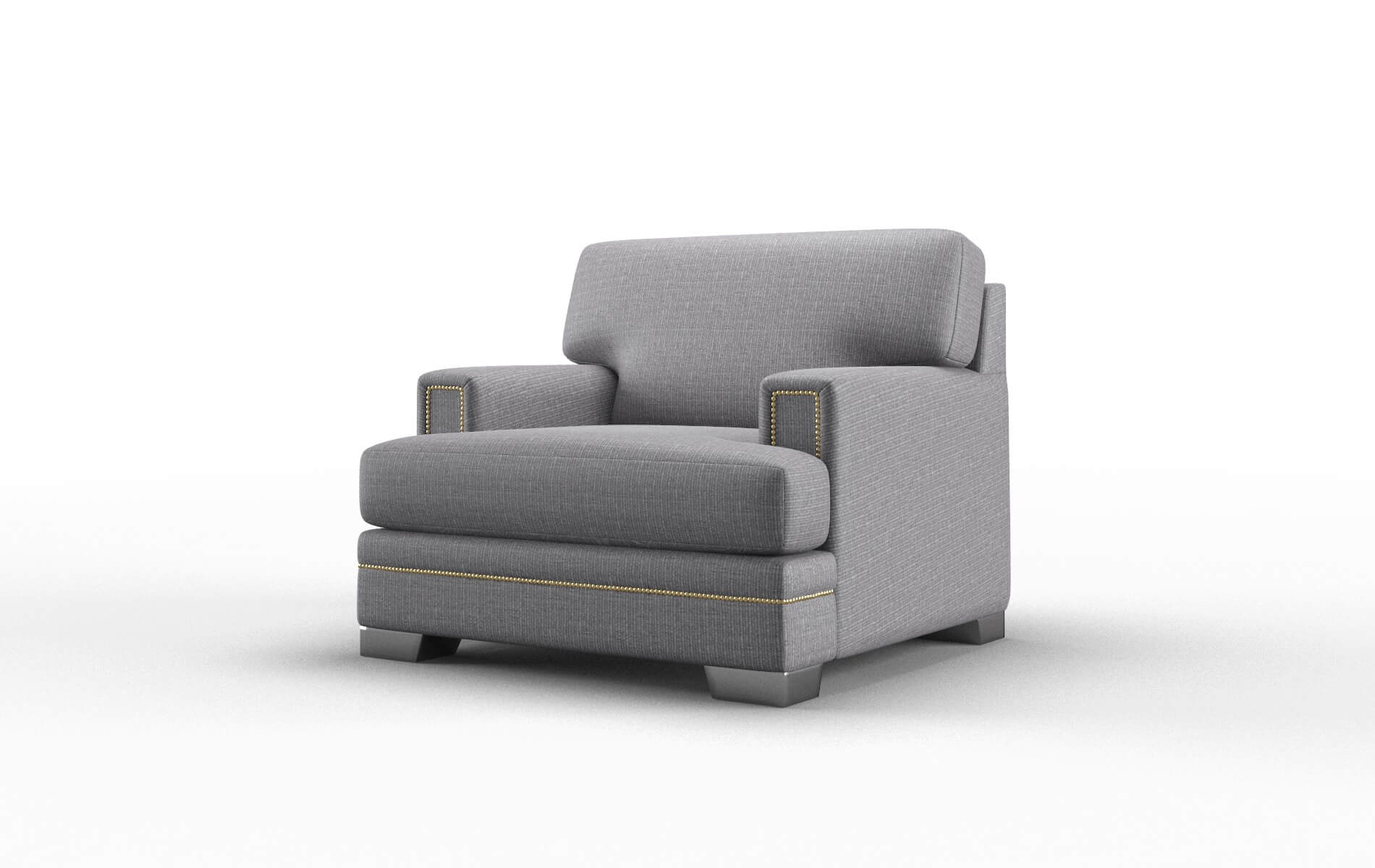 Barcelona Insight Denim Chair metal legs 4