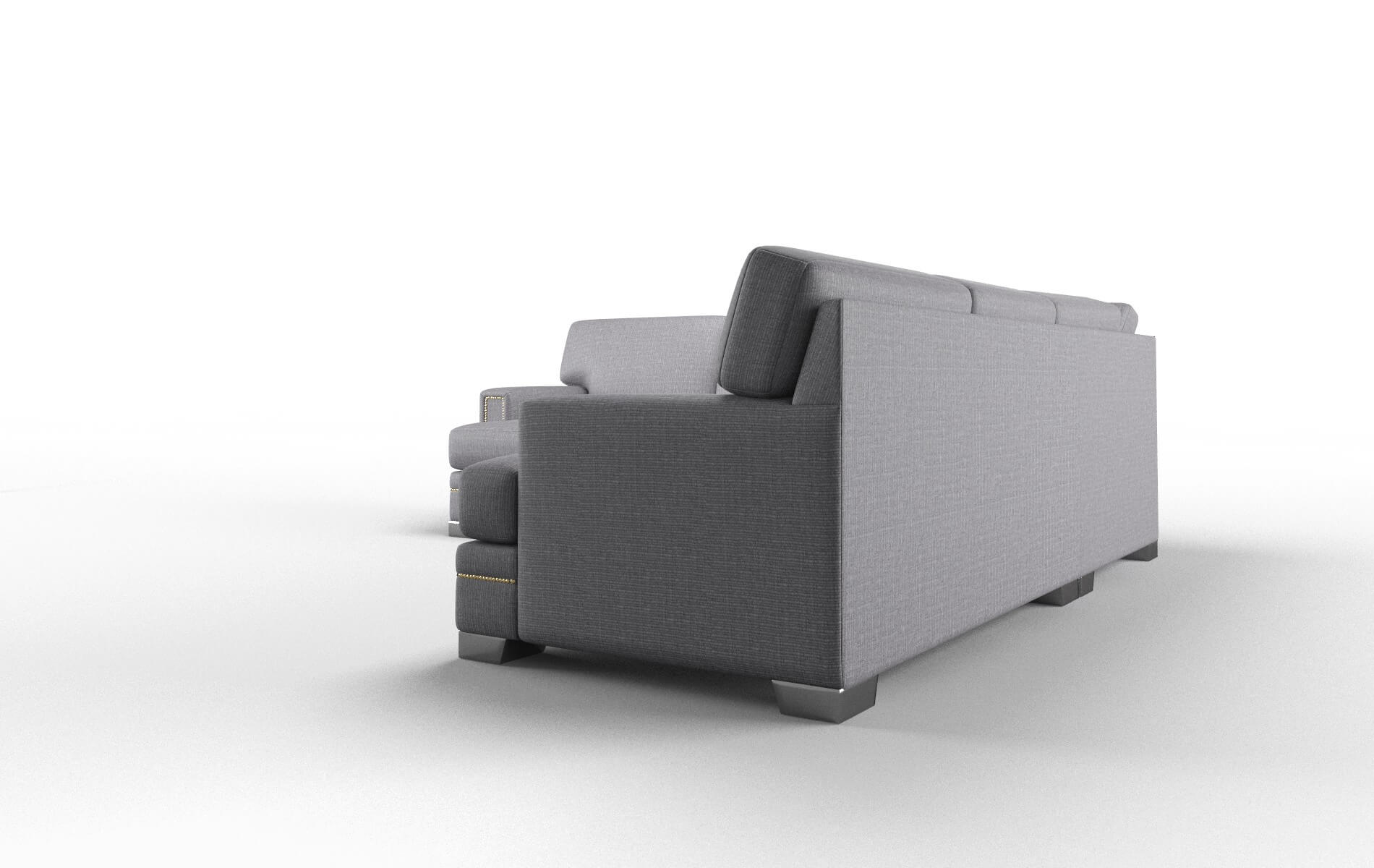 Barcelona Insight Denim Sectional metal legs 4