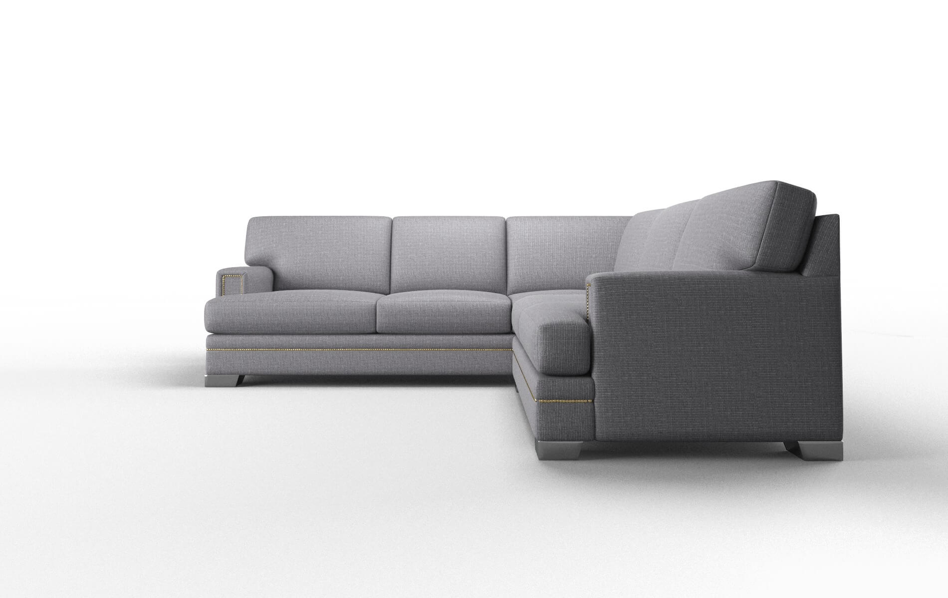 Barcelona Insight Denim Sectional metal legs 5