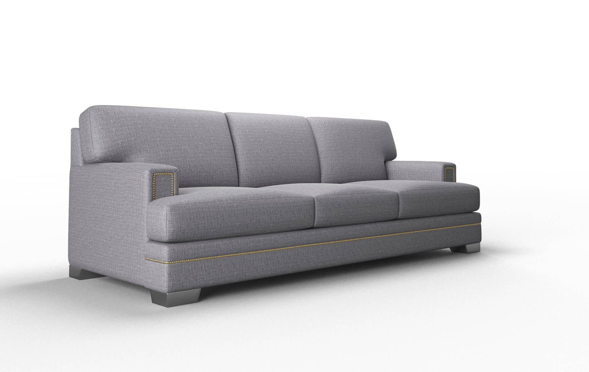 Barcelona Insight Denim Sofa metal legs 2