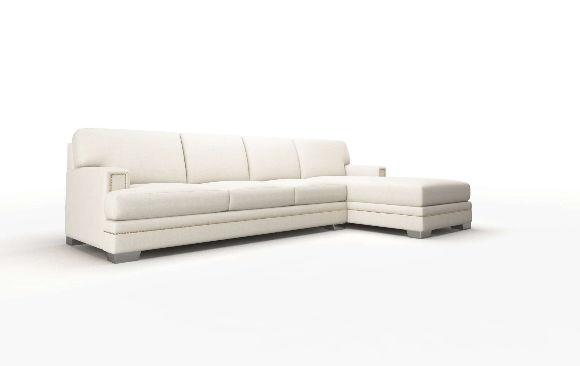 Barcelona Keylargo Almond Panel metal legs 2