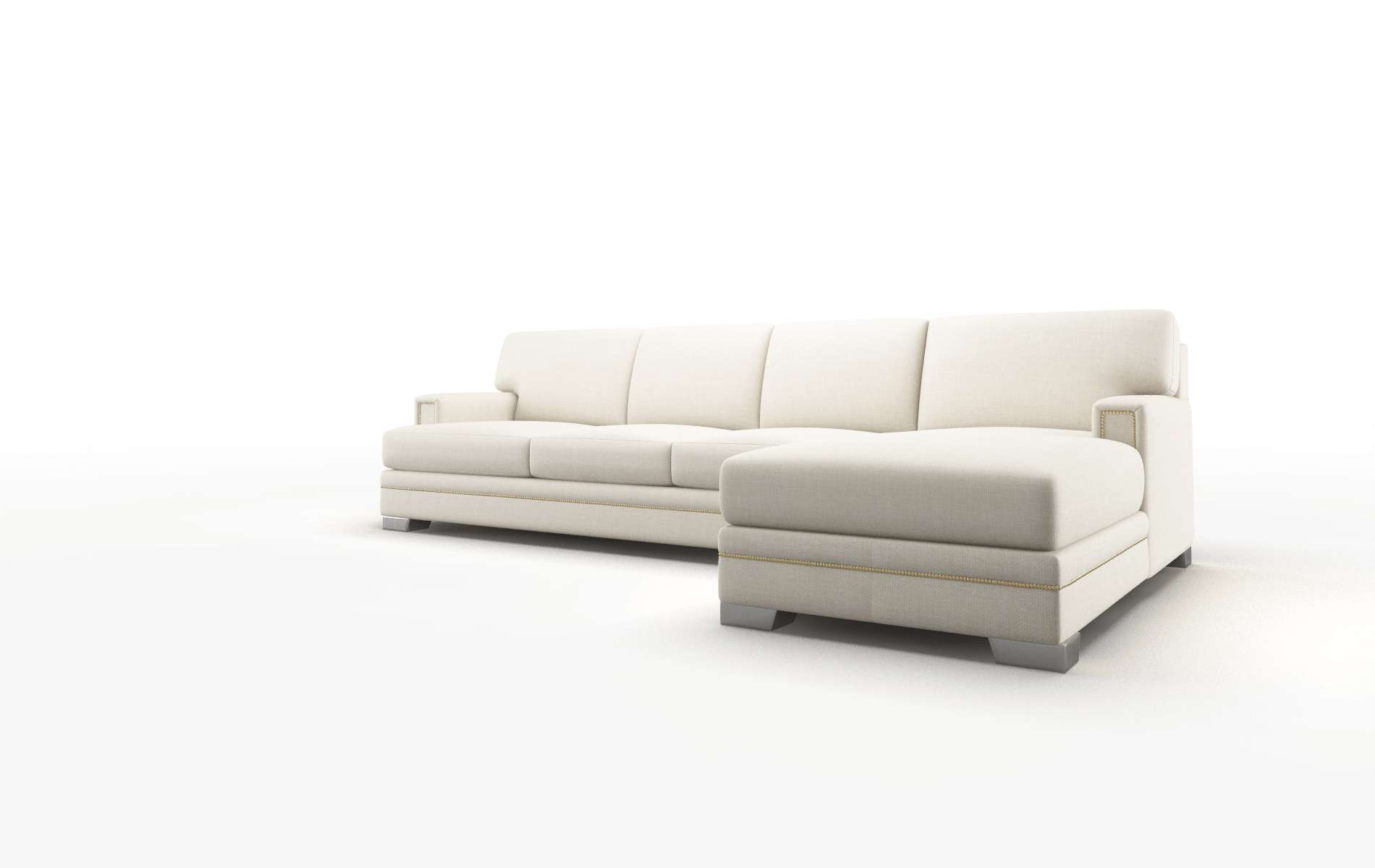 Barcelona Keylargo Almond Panel metal legs 4