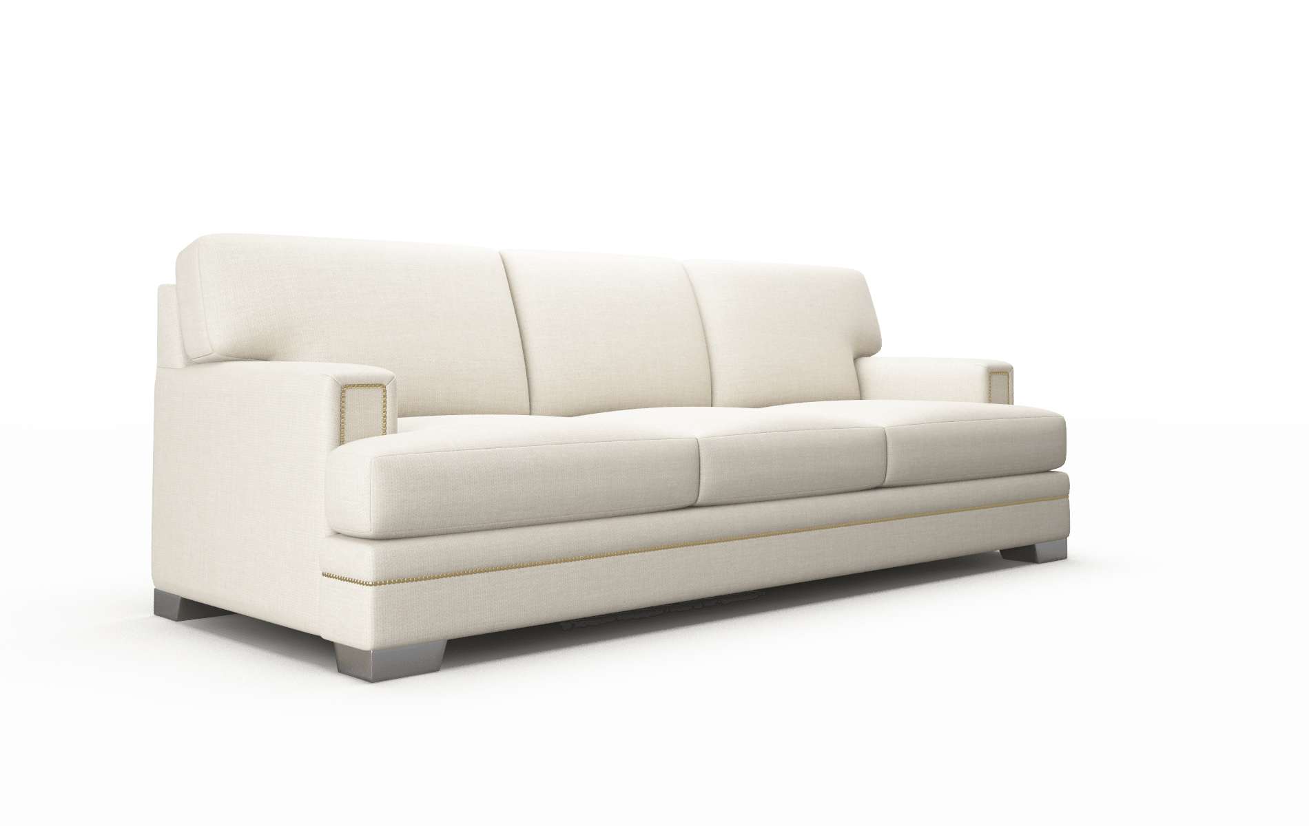Barcelona Keylargo Almond Sofa metal legs 2