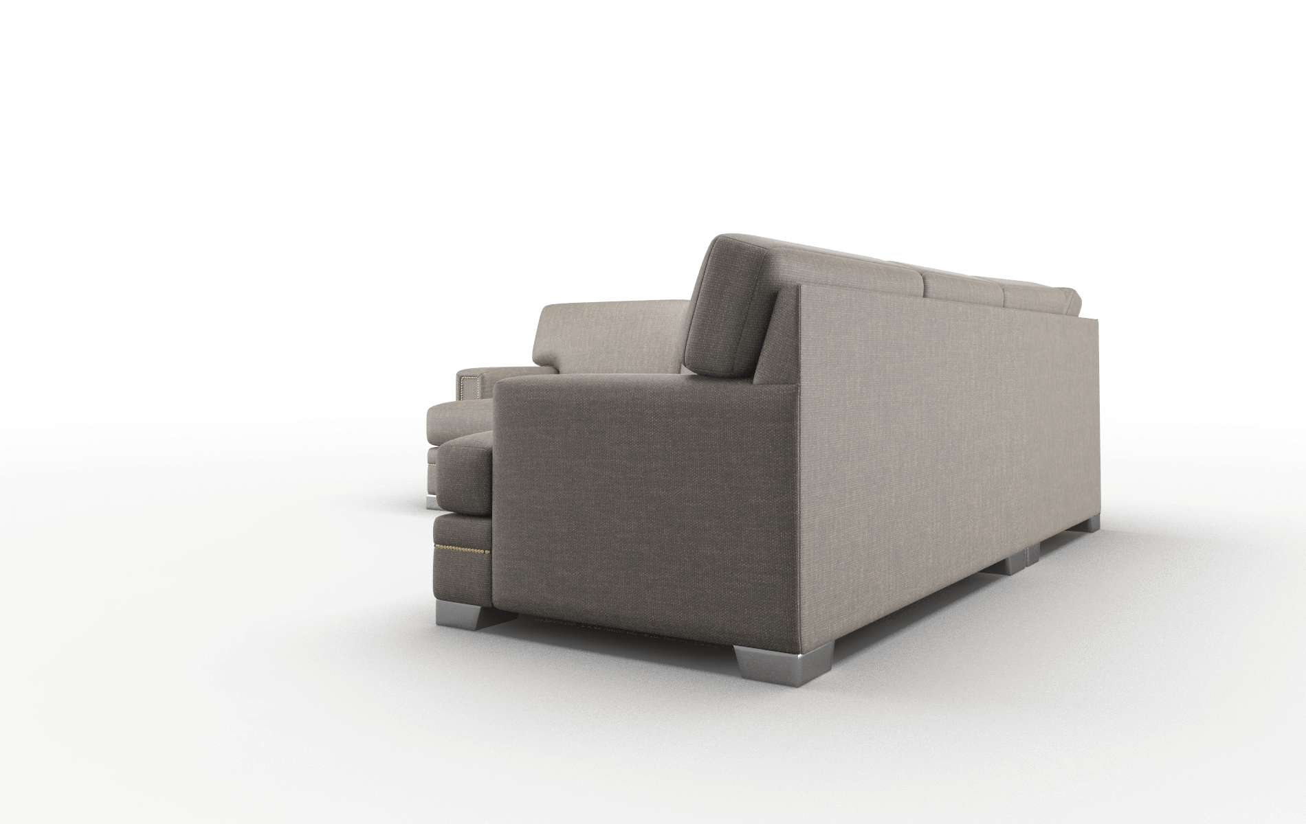 Barcelona Keylargo Bark Sectional metal legs 4