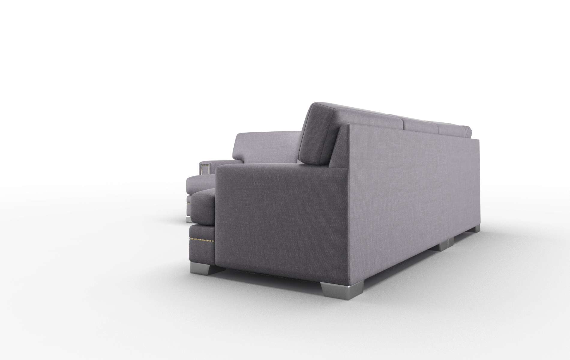 Barcelona Keylargo Grape Sectional metal legs 4