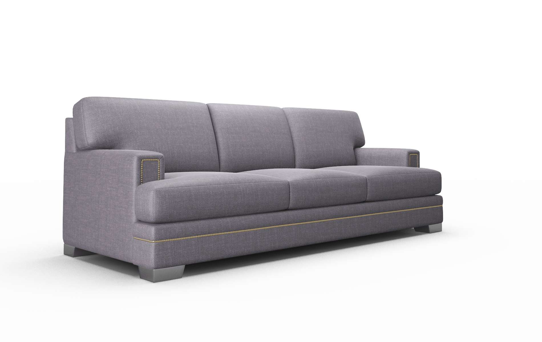 Barcelona Keylargo Grape Sofa metal legs 2