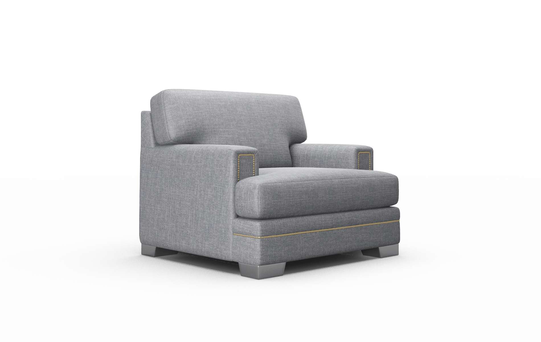 Barcelona Keylargo Graphite Chair metal legs 2