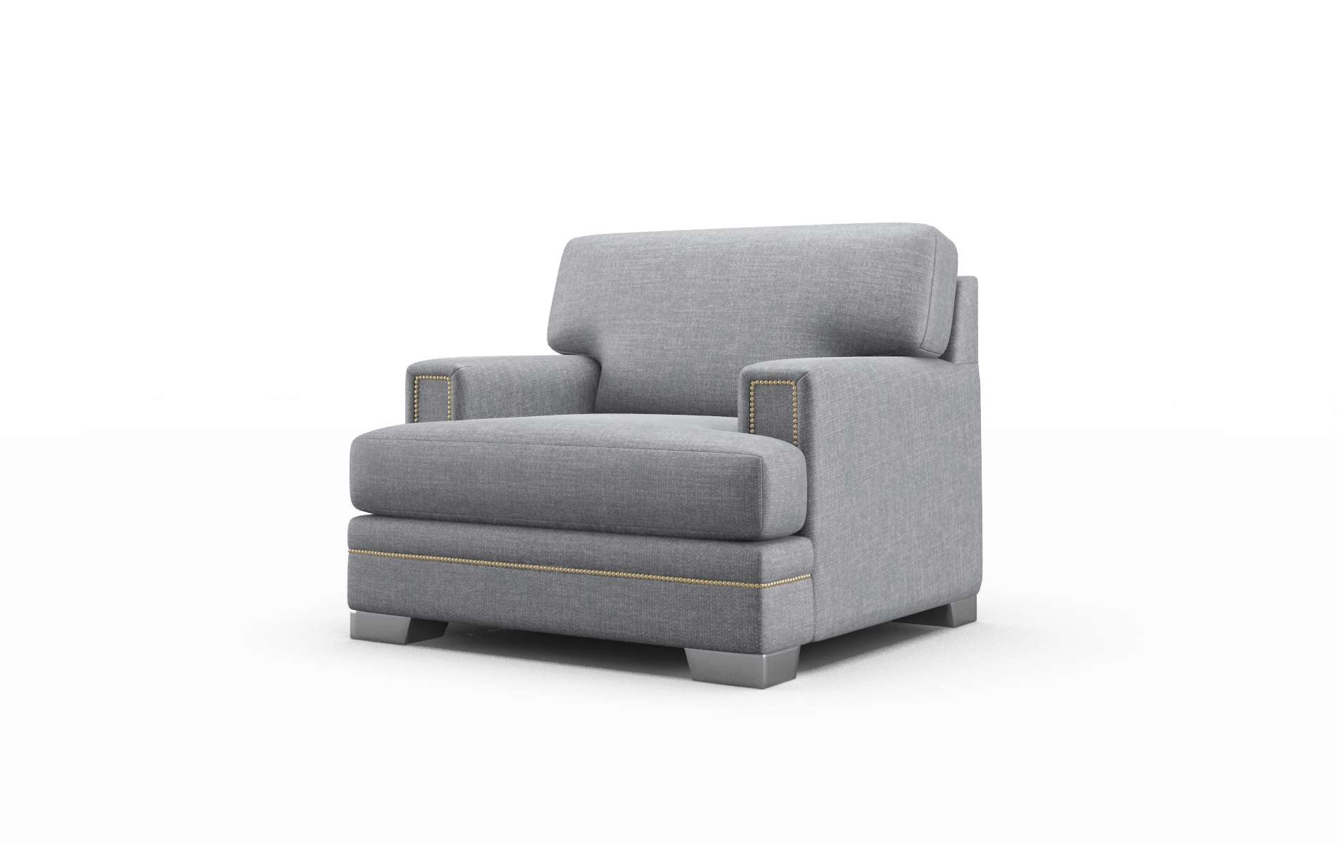 Barcelona Keylargo Graphite Chair metal legs 4