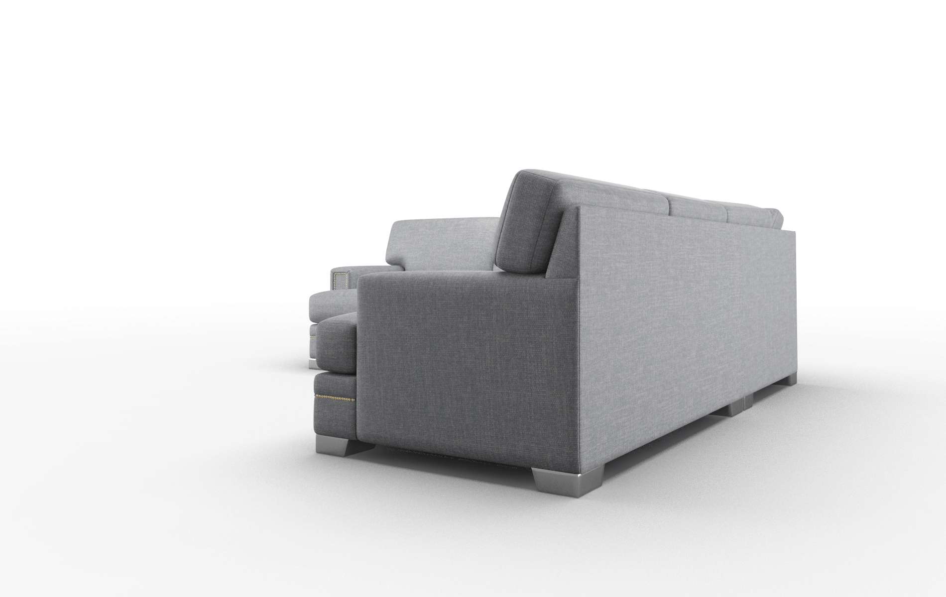 Barcelona Keylargo Graphite Sectional metal legs 4