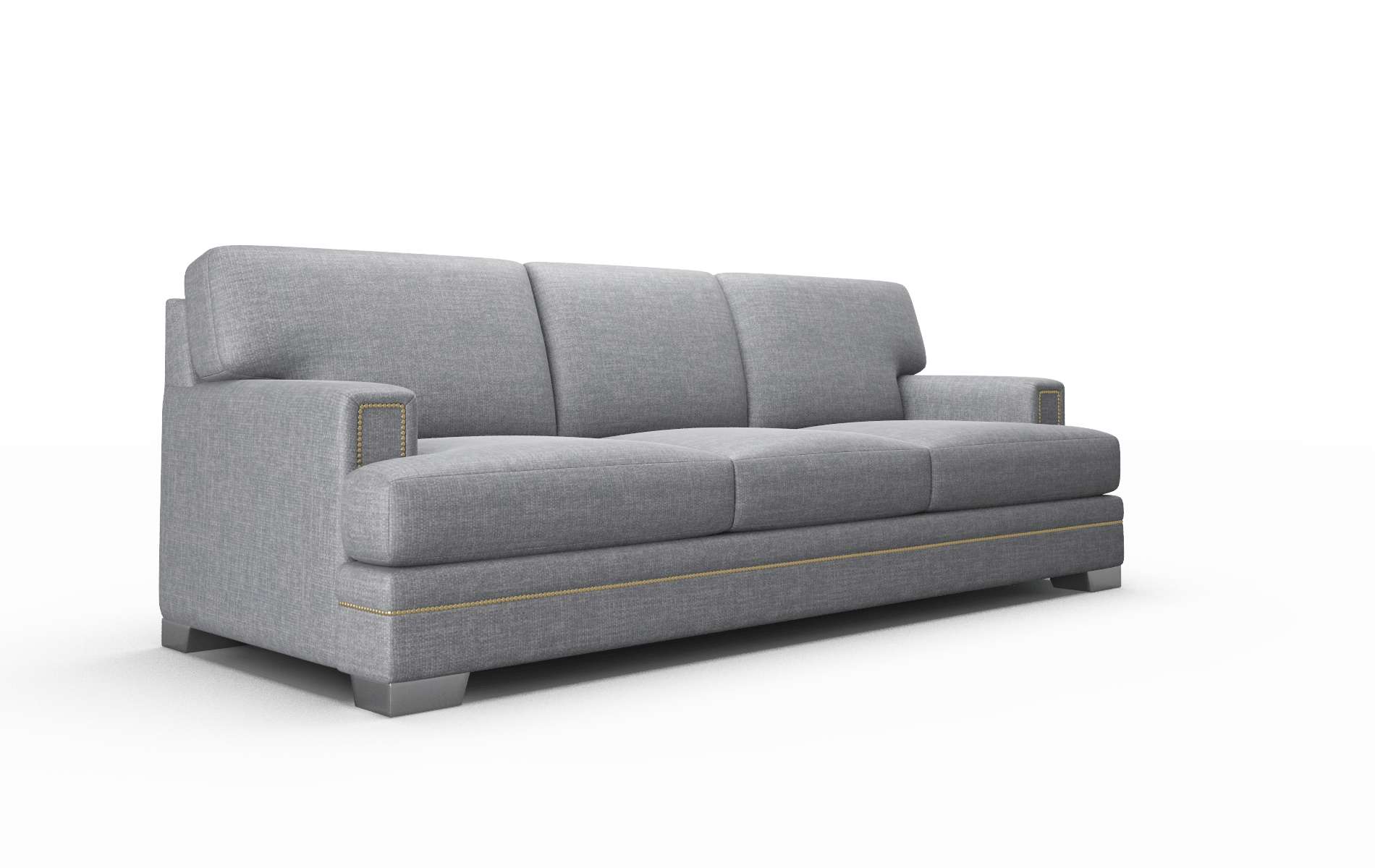Barcelona Keylargo Graphite Sofa metal legs 2