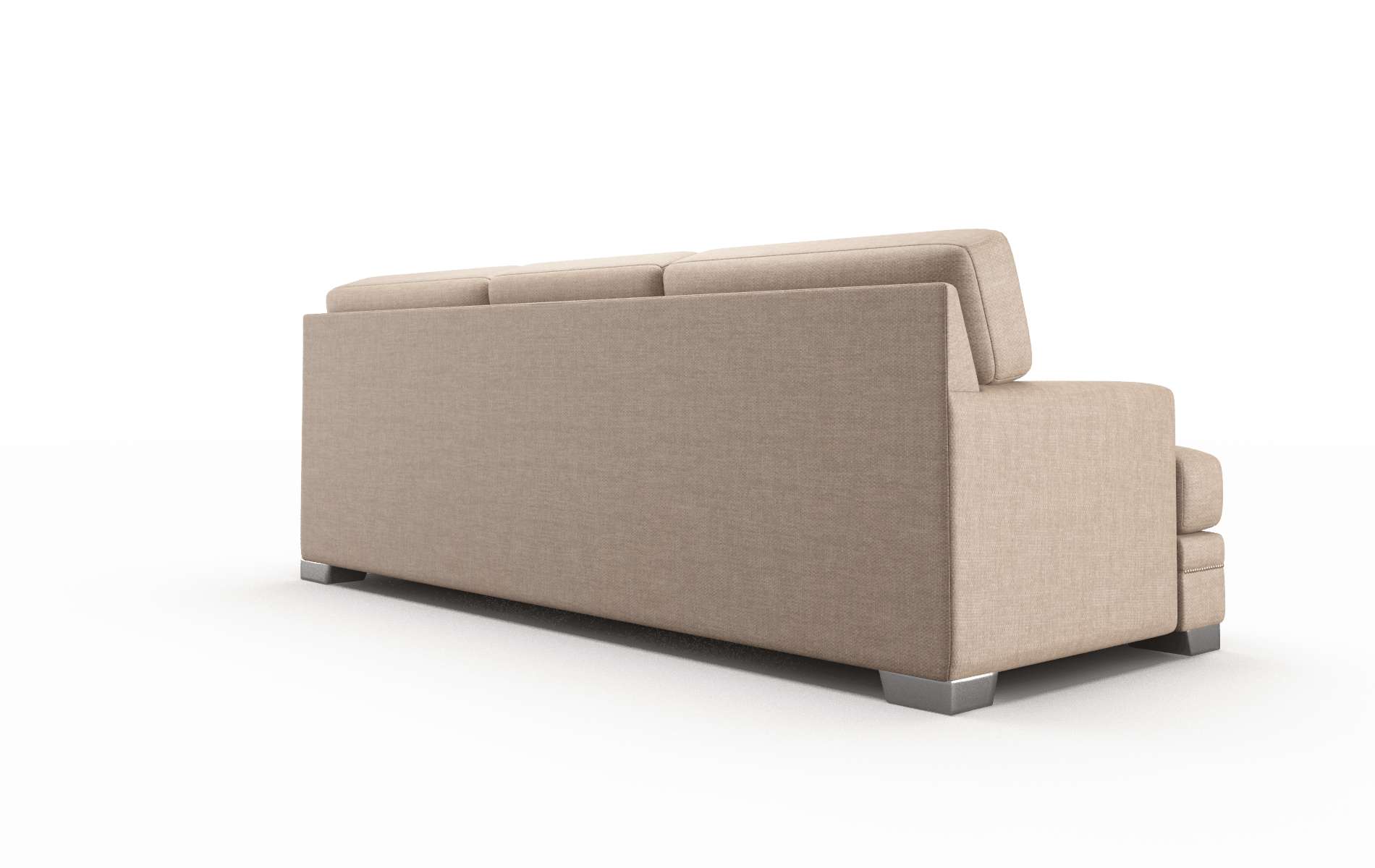 Barcelona Keylargo Mink Sofa metal legs 5