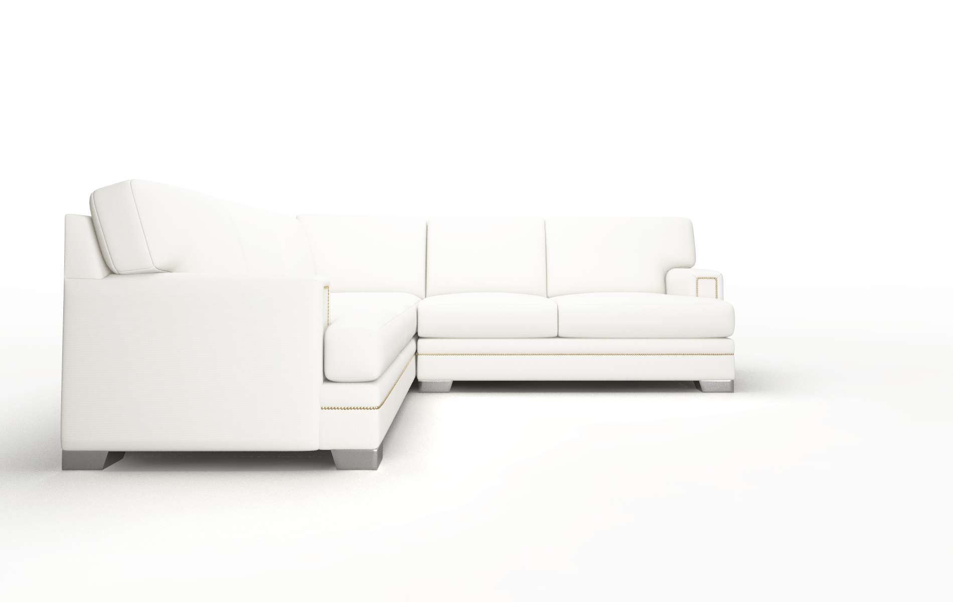 Barcelona Keylargo Oatmeal Sectional metal legs 2