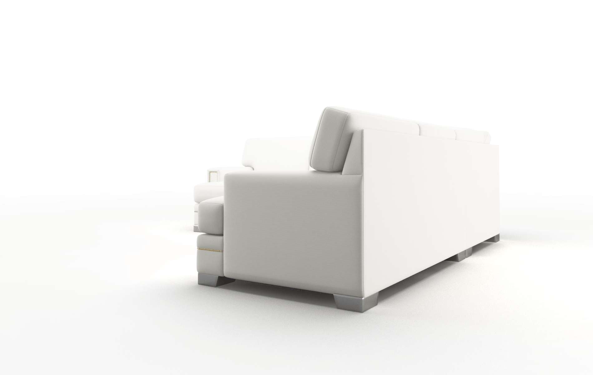Barcelona Keylargo Oatmeal Sectional metal legs 4
