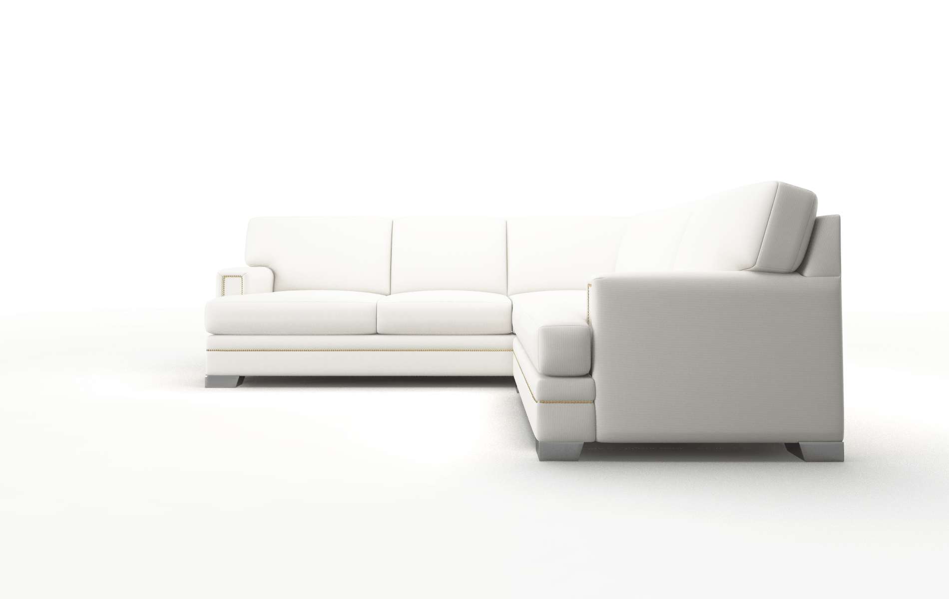 Barcelona Keylargo Oatmeal Sectional metal legs 5